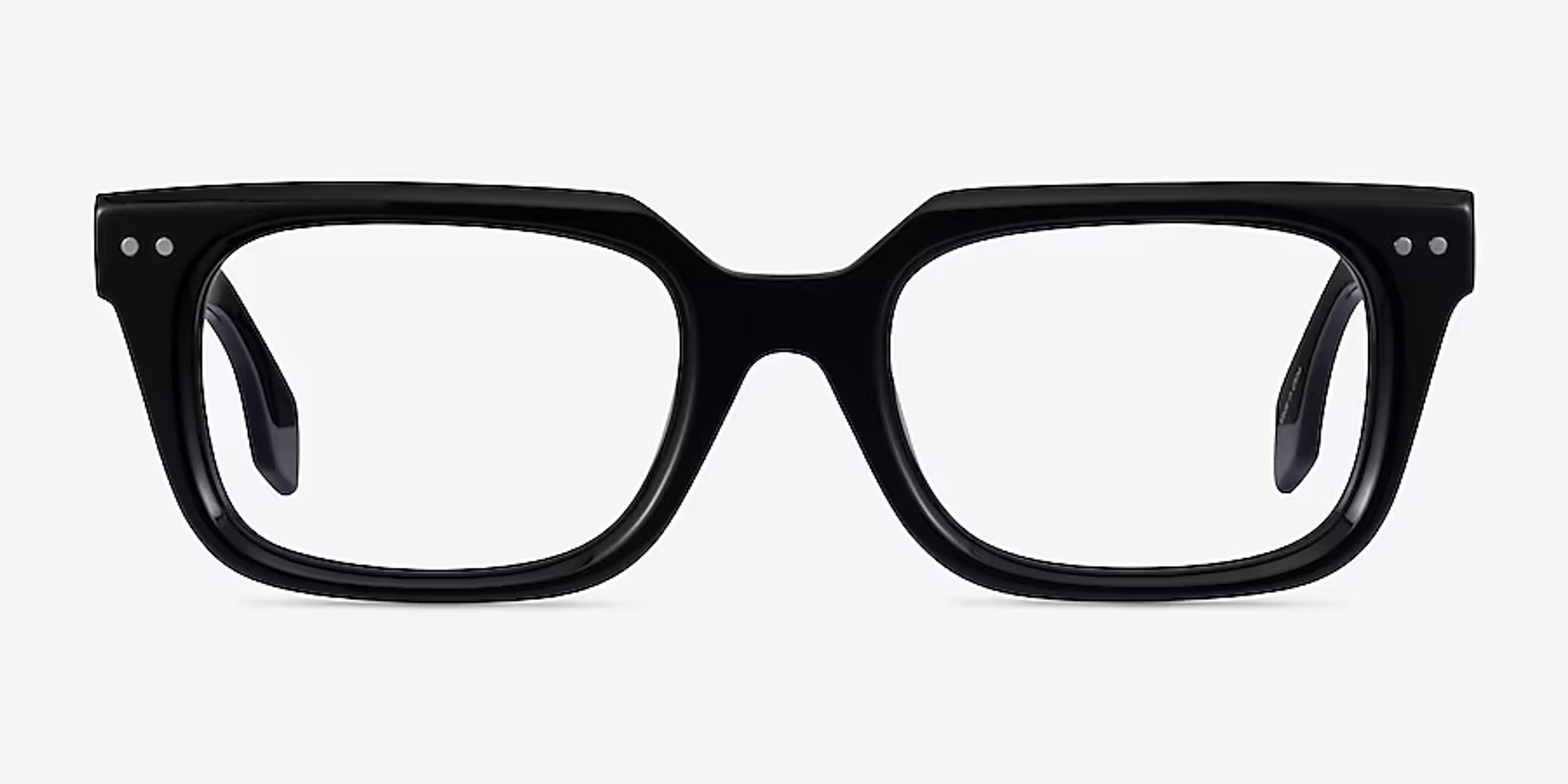 Kit Rectangle Black Glasses for Men