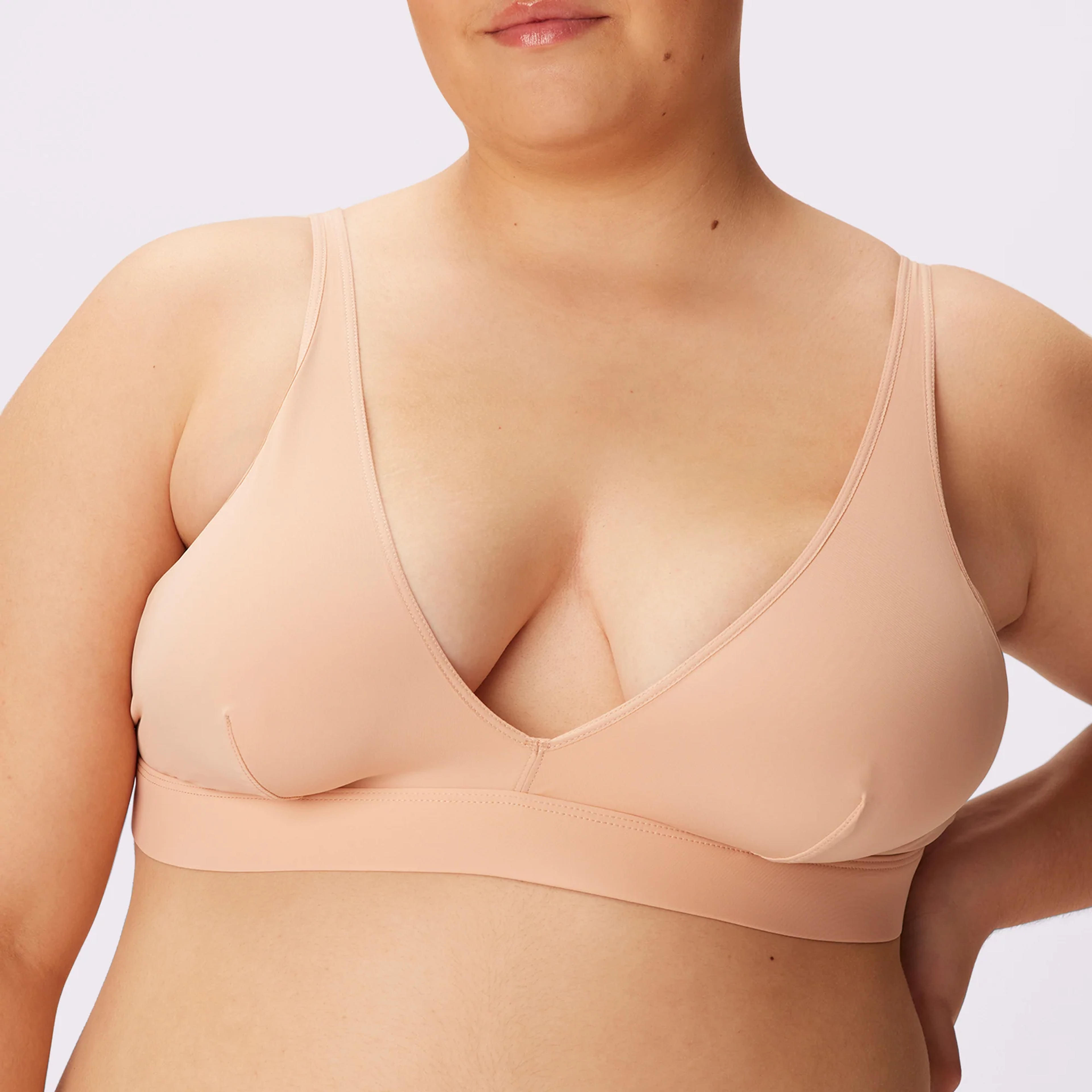 Plunge Bralette | Ultra-Soft Re:Play - 2XL / Eraser