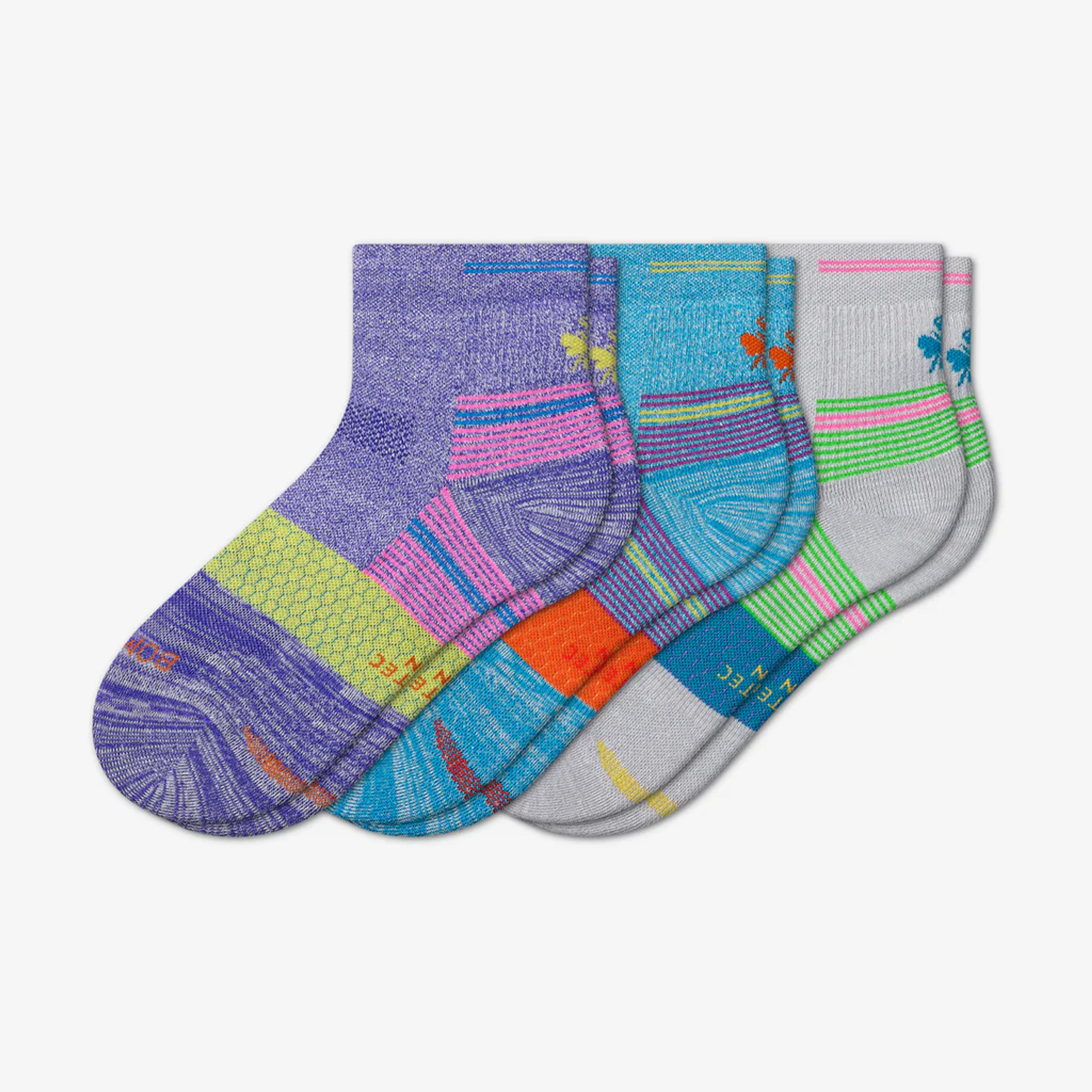 Women's Running Quarter Sock 3-Pack – Bombas