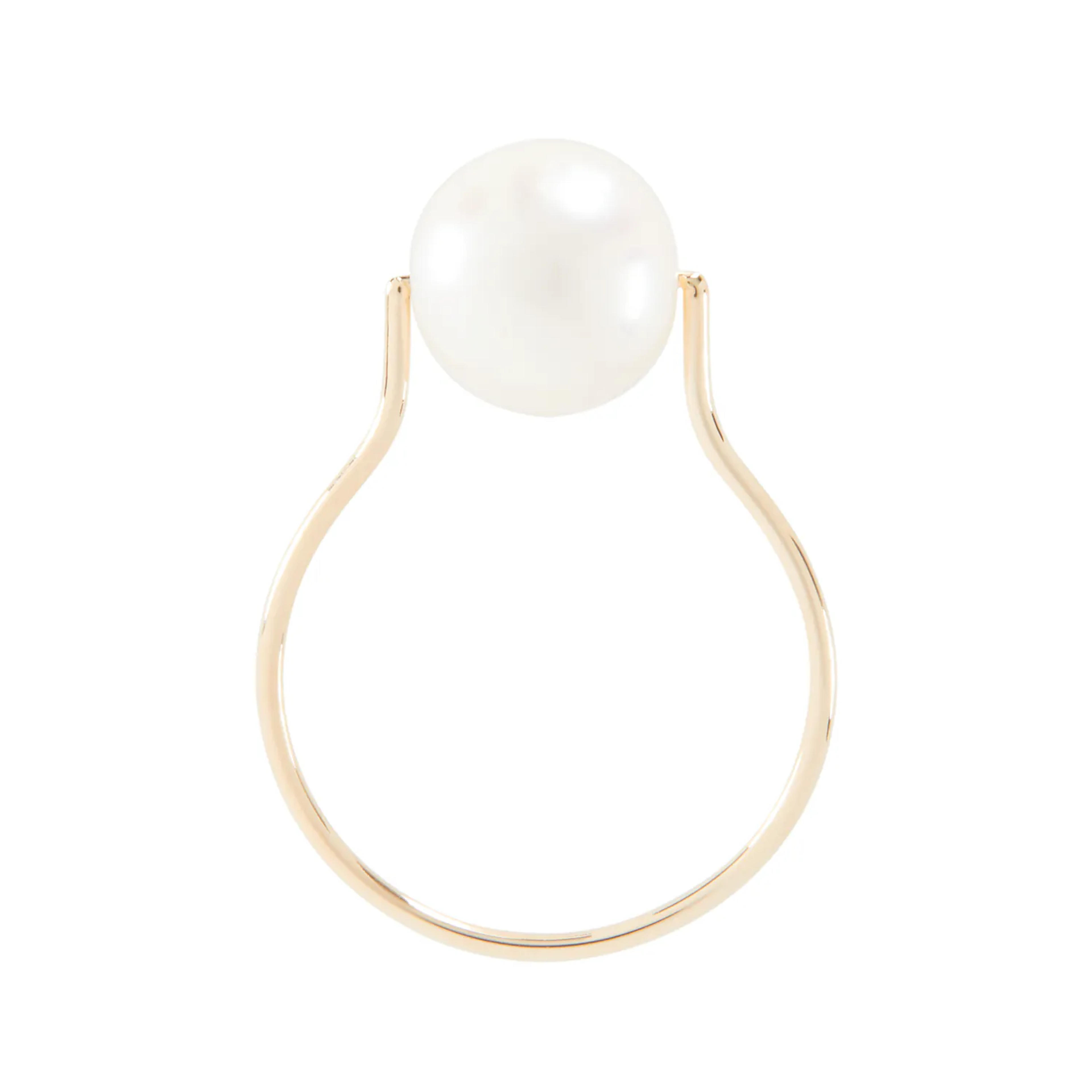 Gumball Pearl Ring in 14K Gold | Catbird