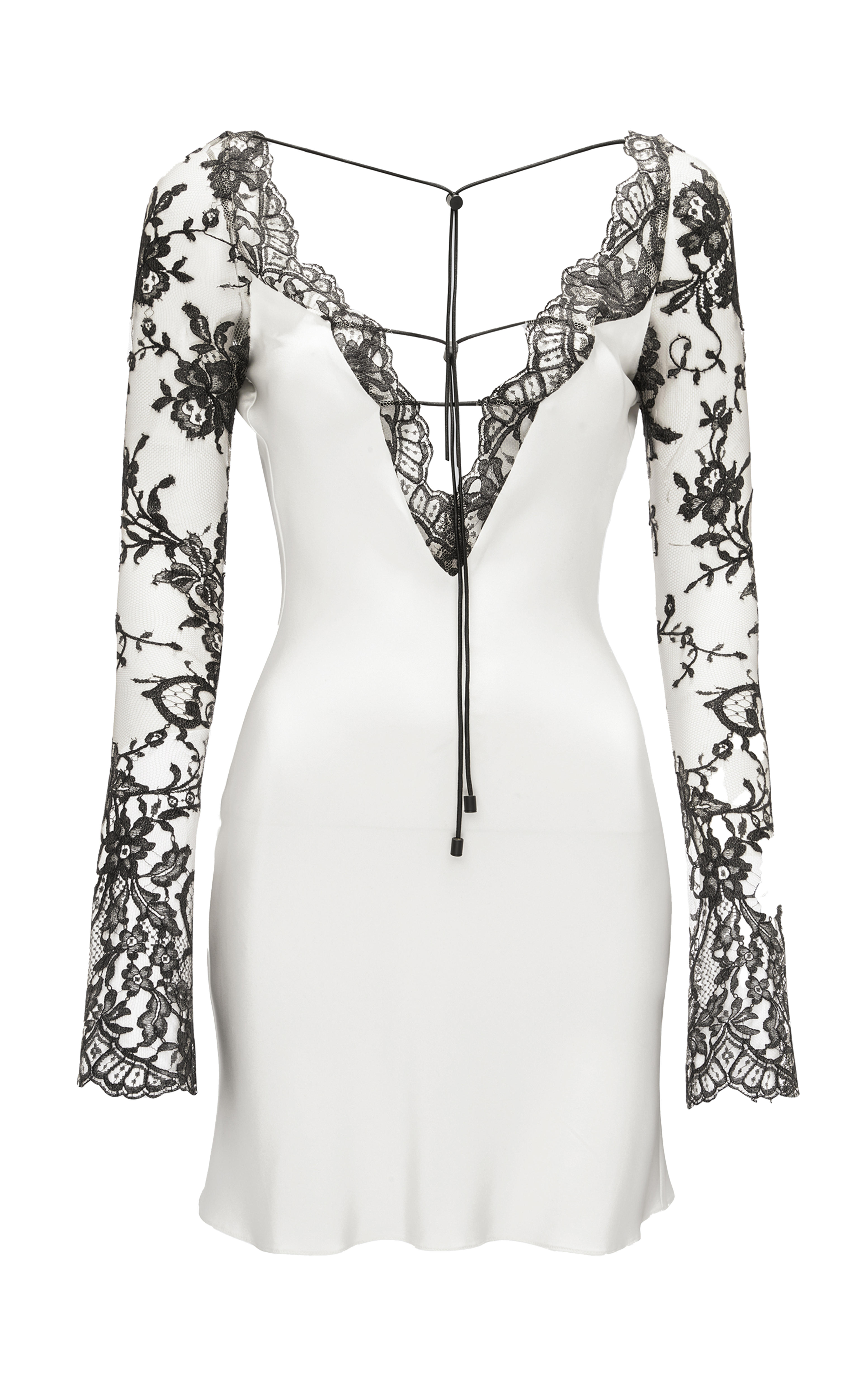 Ebro Lace-Trimmed Mini Dress By The Mannei | Moda Operandi