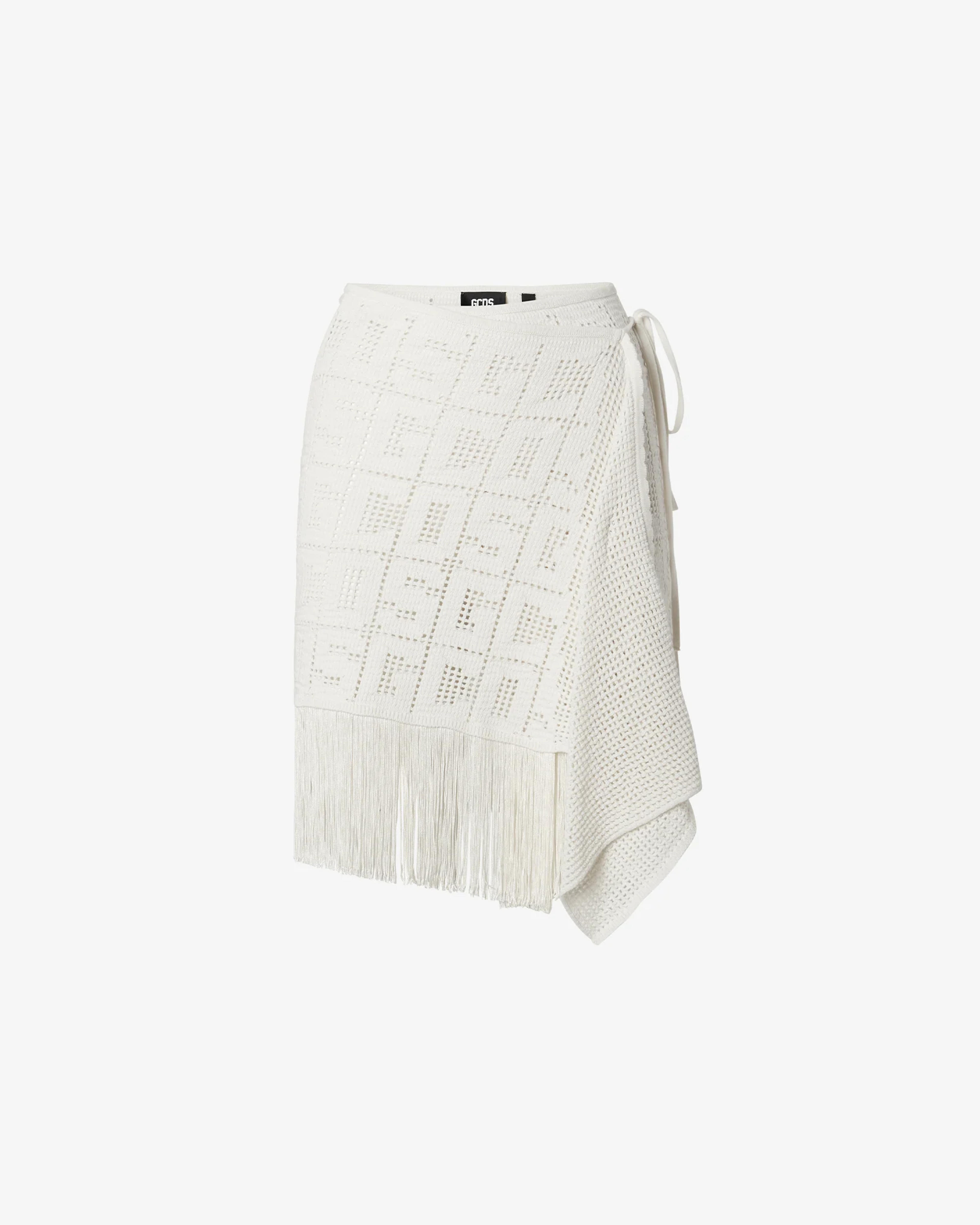 Gcds Monogram Macramé Skirt : Women Skirts Off White | GCDS