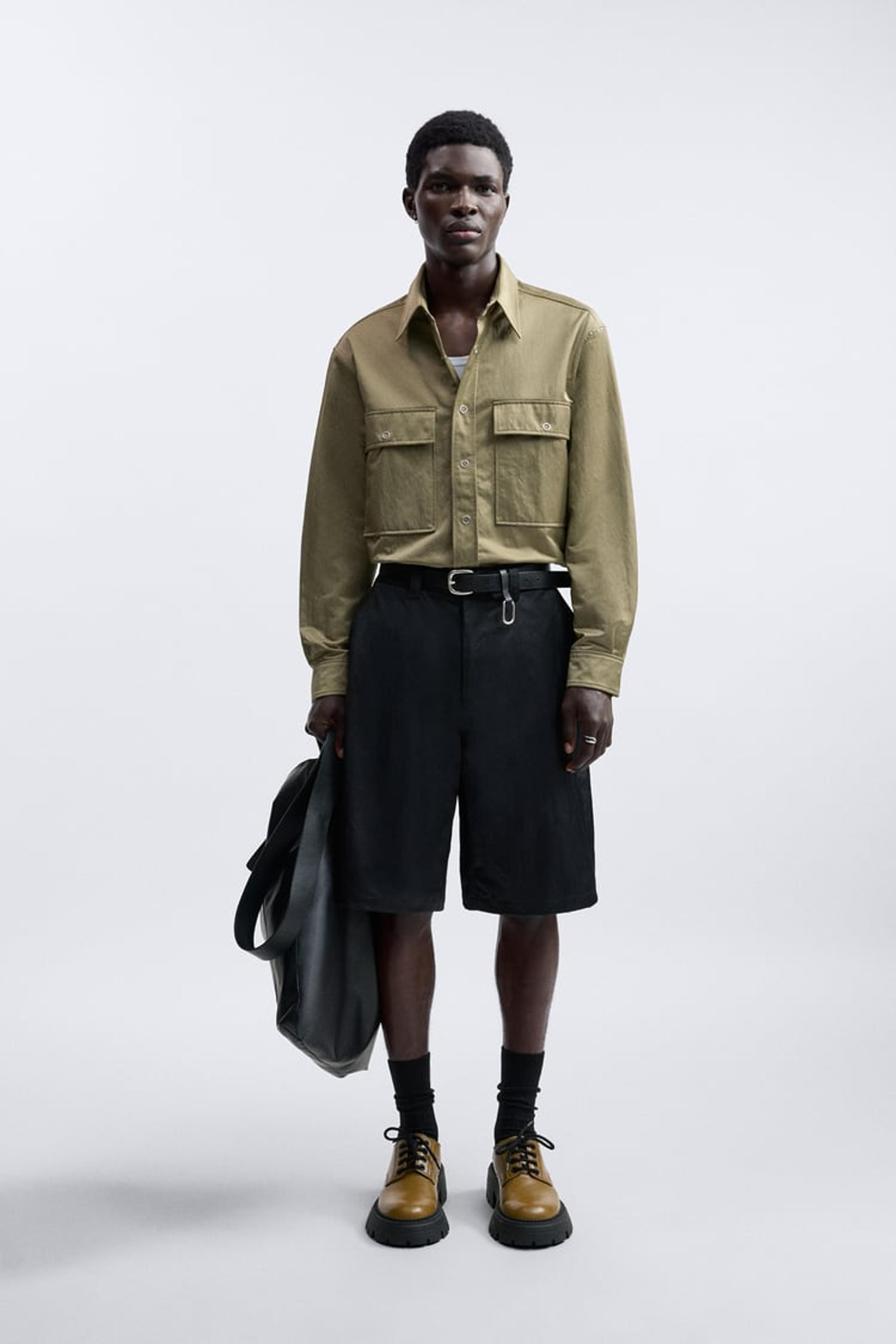 TECHNICAL SHIRT LIMITED EDITION - Olive green | ZARA United States