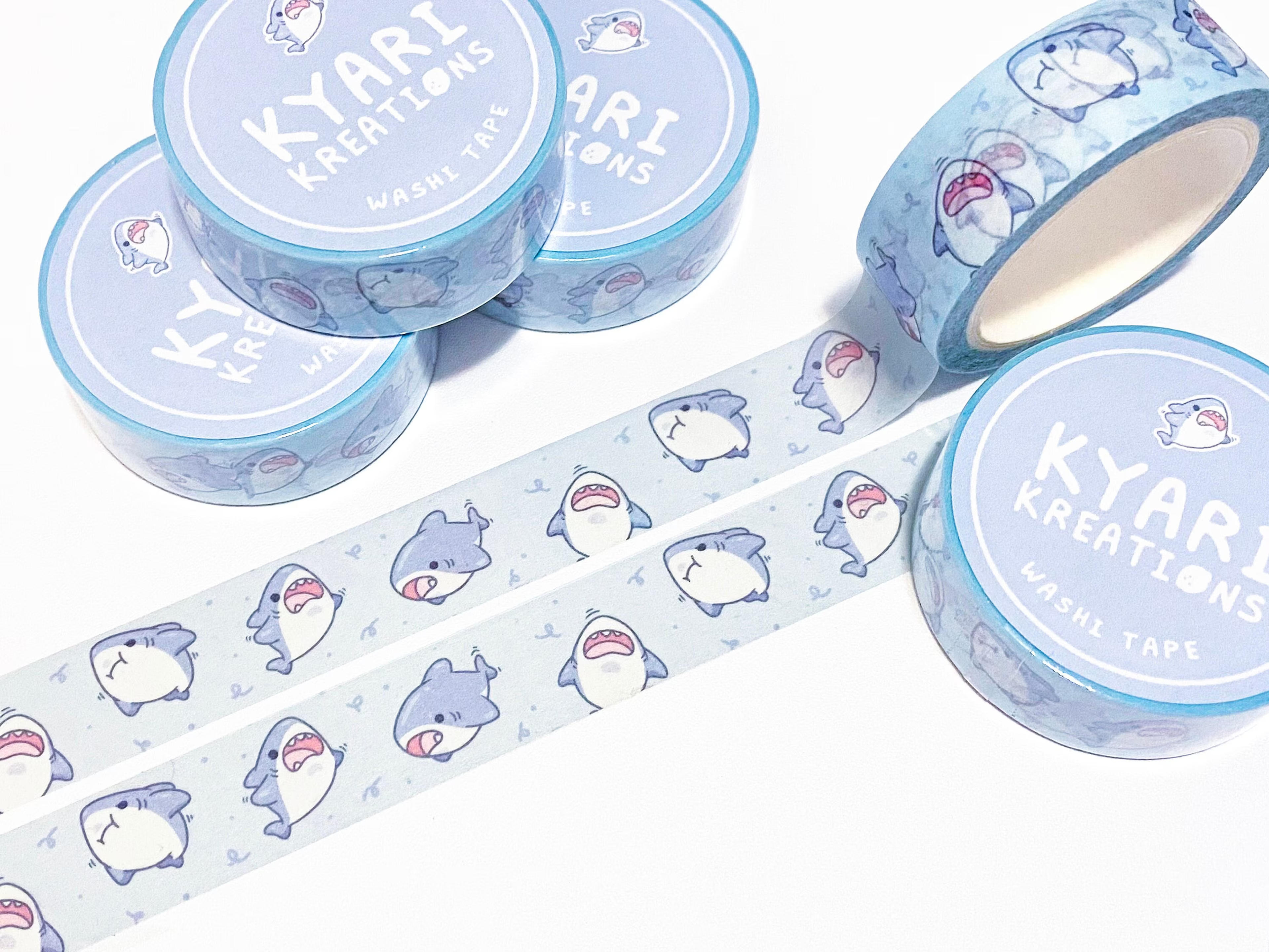 Cute Shark Washi Tape Stationery Washi Tape Cute Washi Tape - Etsy