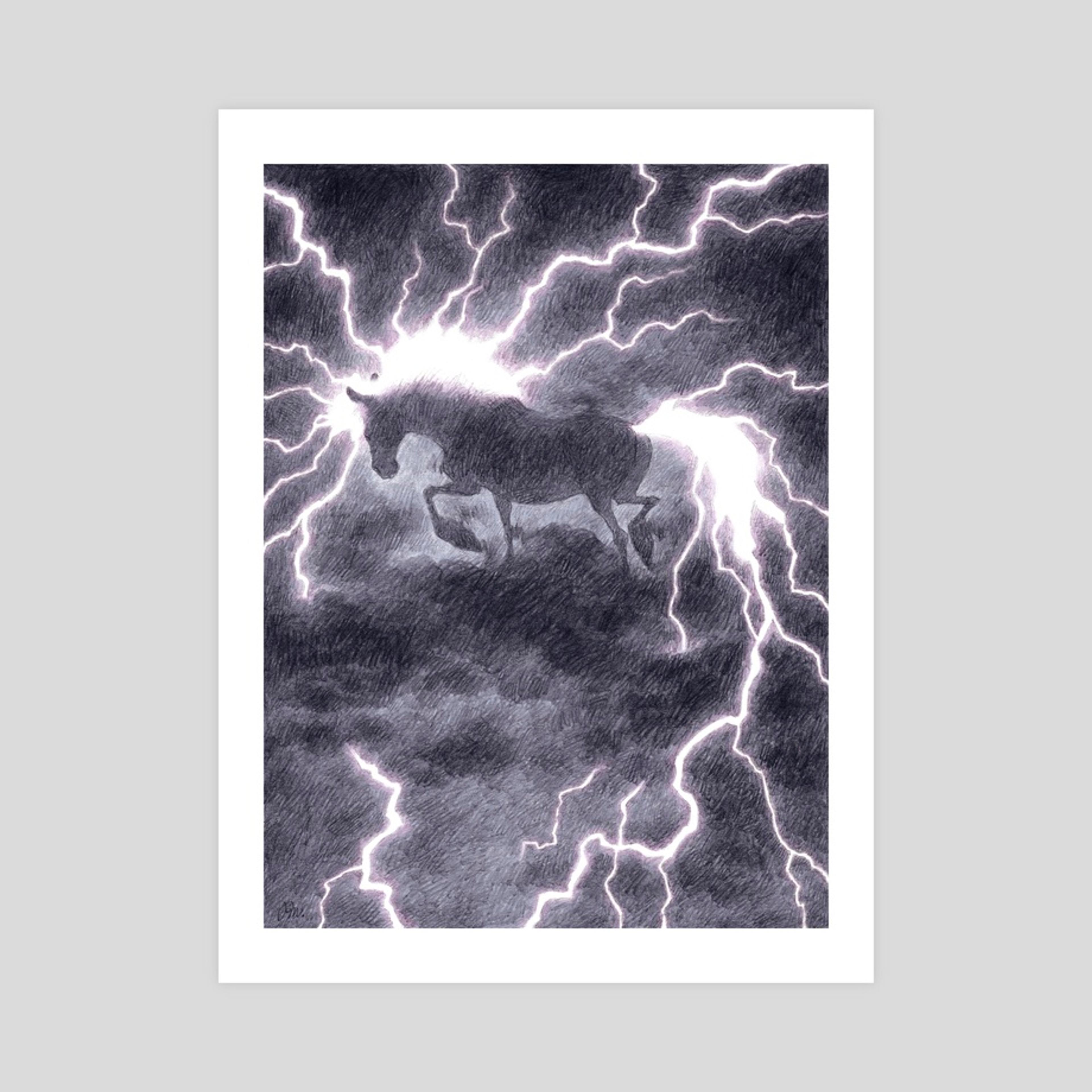 Thunderhorse I, an art print by Paula Mela