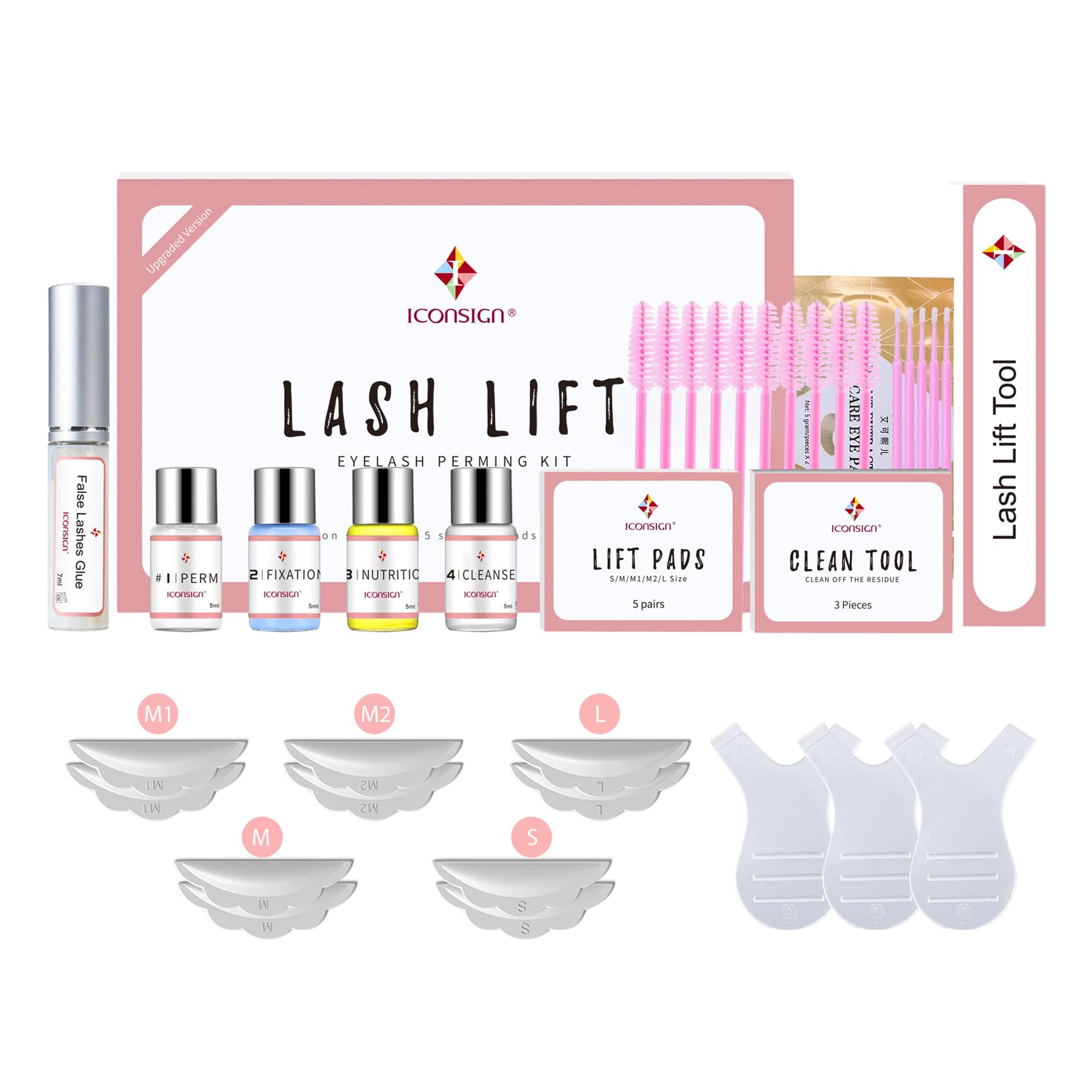 2023 Upgraded Lash Lift Kit, Professional Semi-Permanent Curling Eyelash Perm Kit Suitable for Salon & Home Use