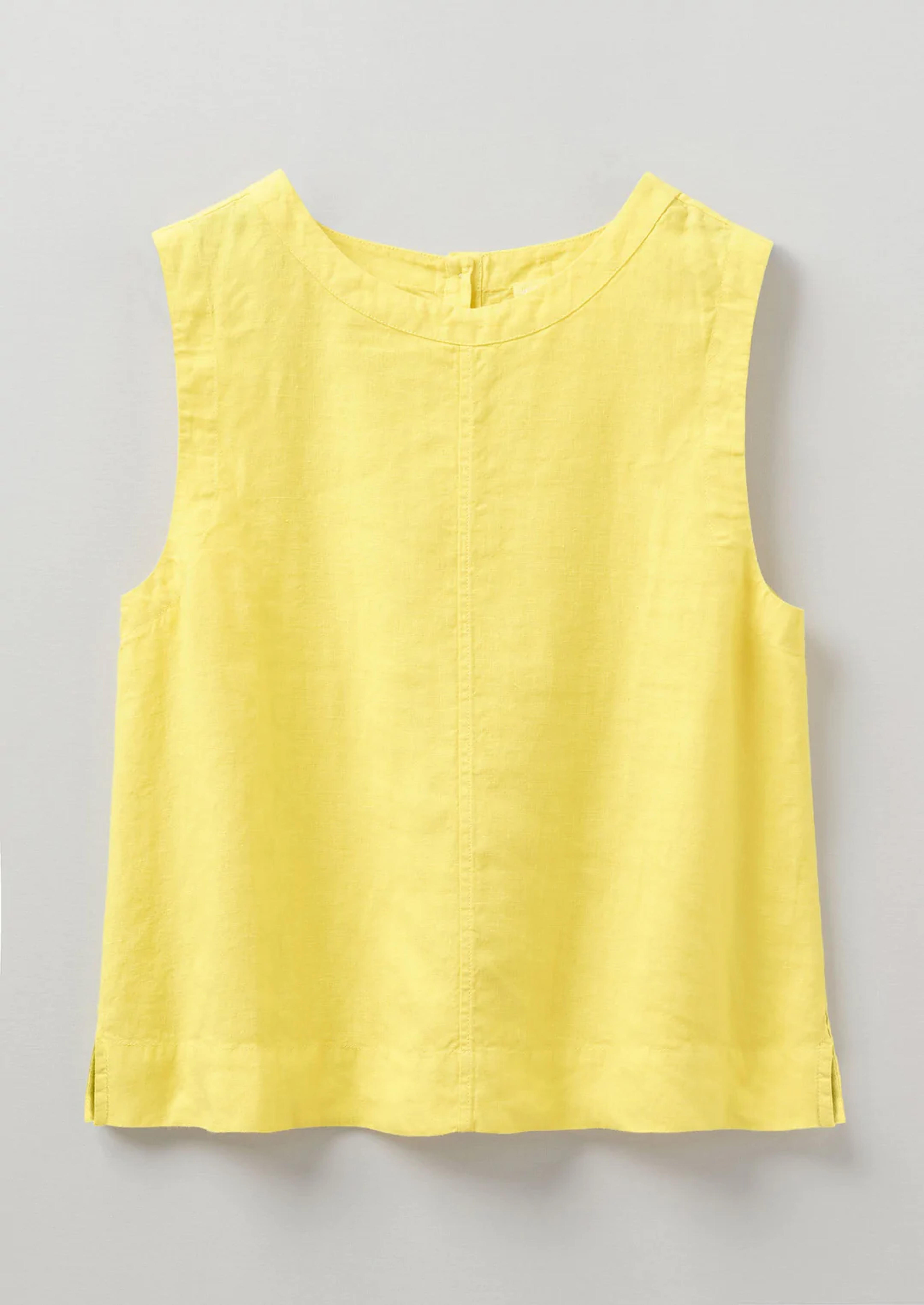 Garment Dyed Linen Tank | Yellow Glow