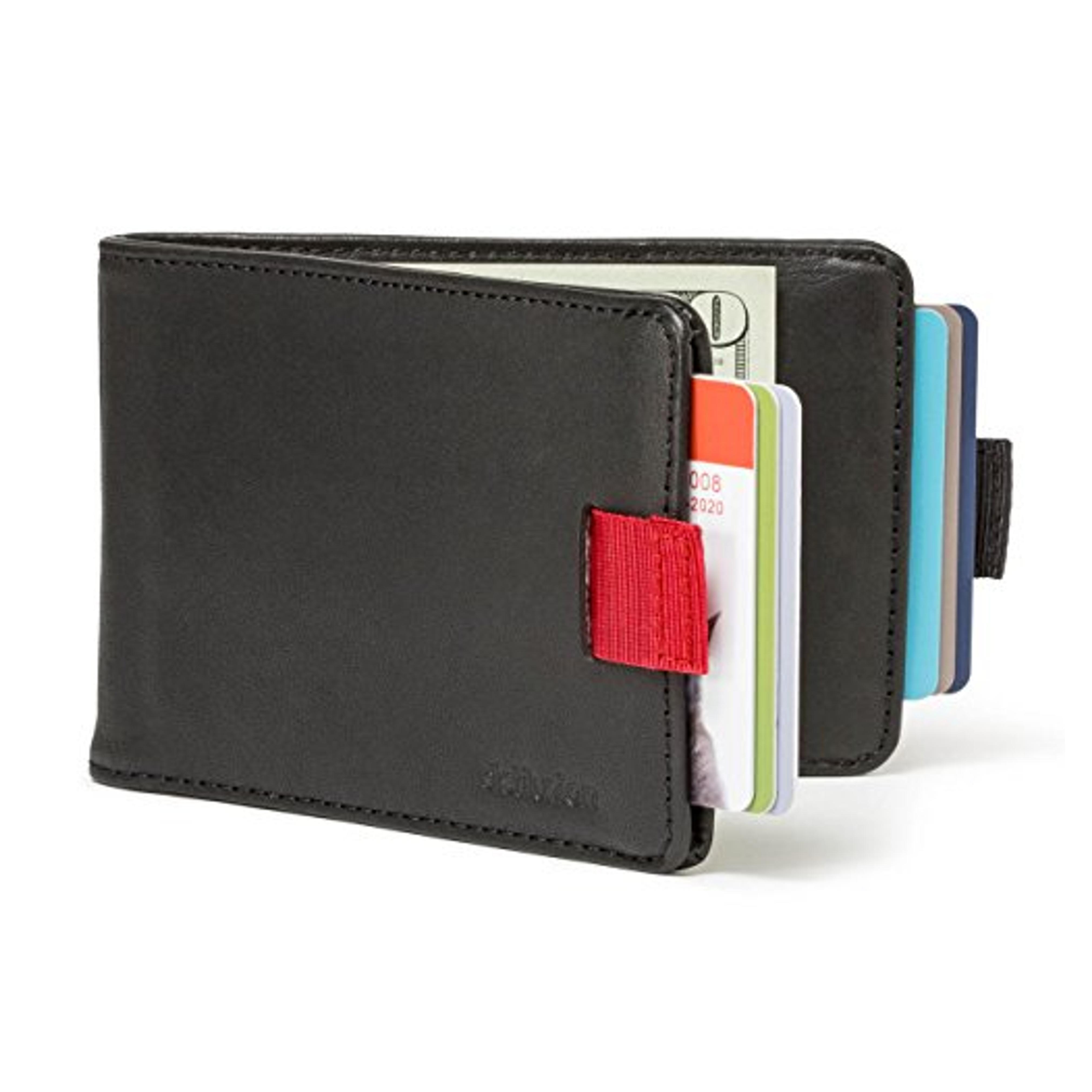 Distil Union Wally Bifold Slim Leather Wallets for Men - Money Clip, Credit Card Holder, Billfold (Ink with Flexlock)