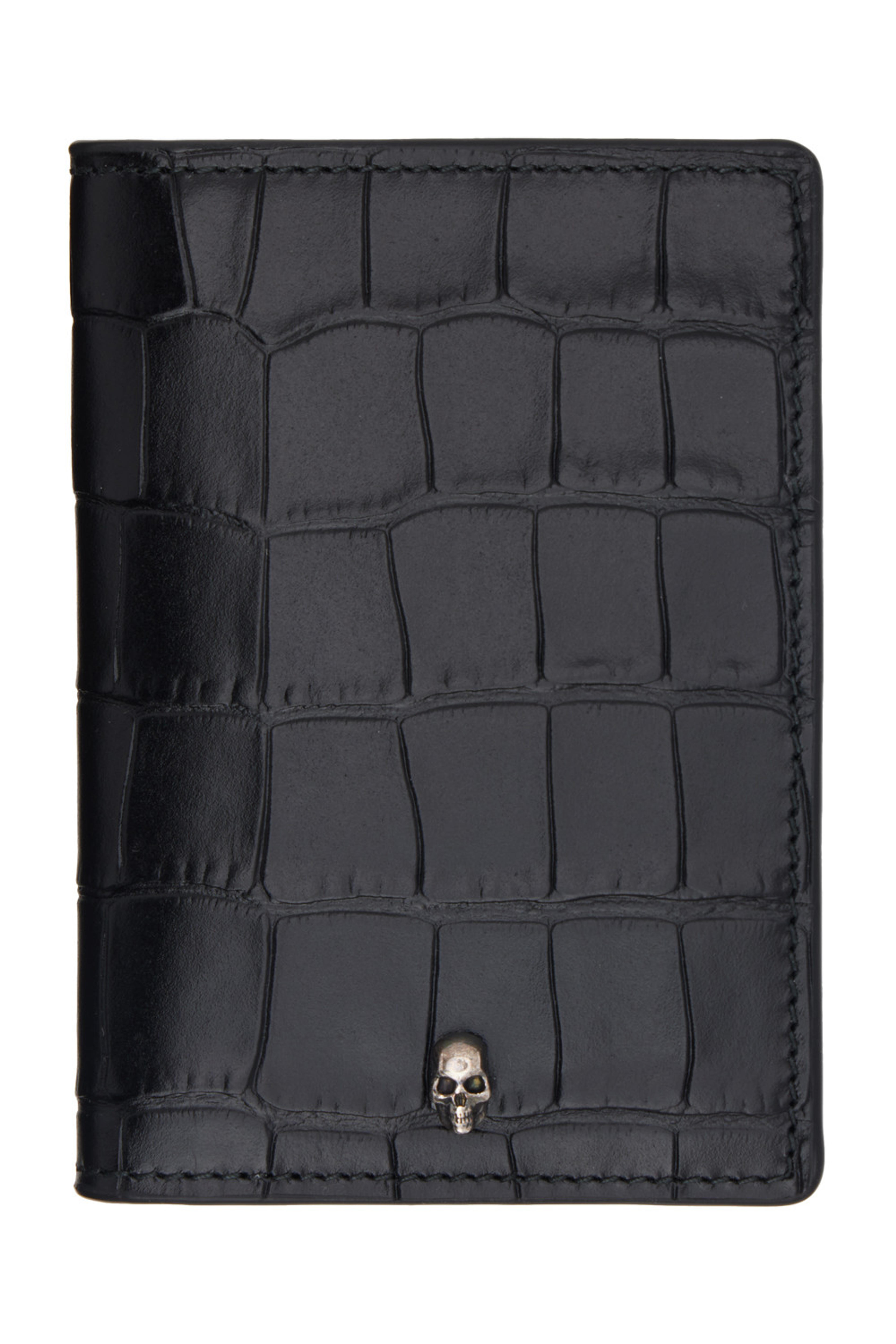 Alexander McQueen - Black Skull Card Holder