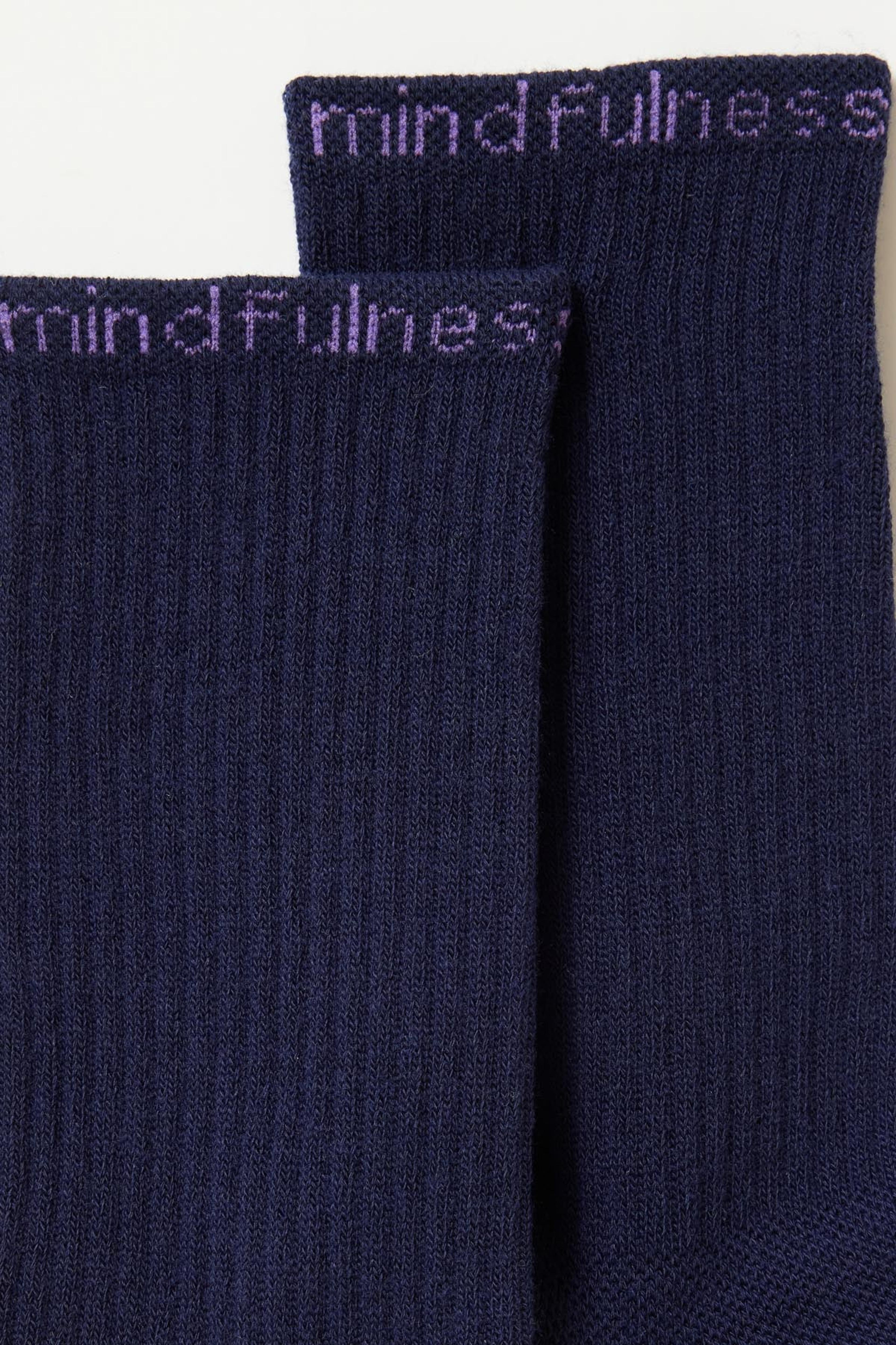 Navy Mindfulness Crew Sock — Girlfriend Collective