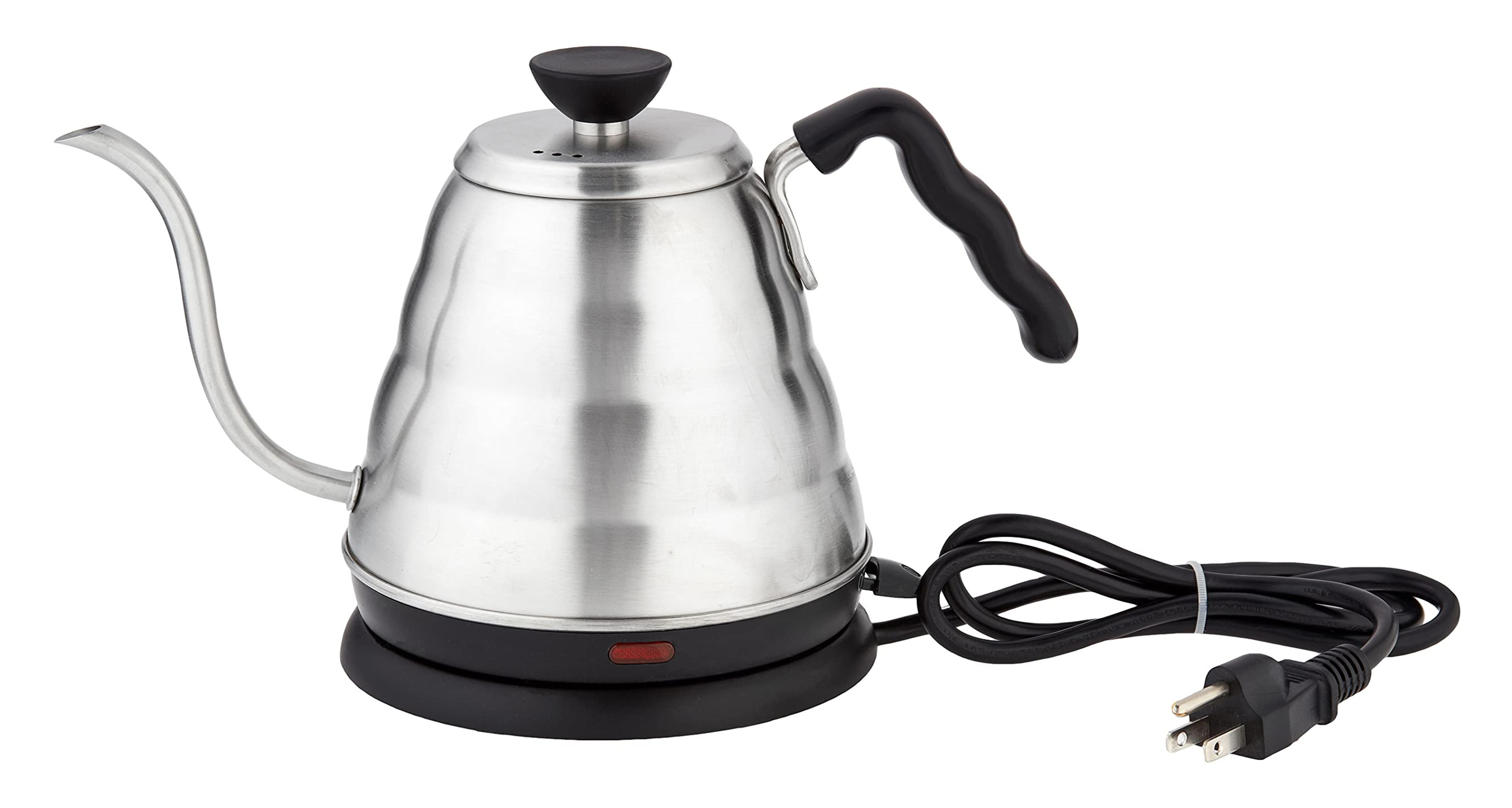 Hario V60 "Buono" Drip Kettle Electric Gooseneck Coffee Kettle 800 mL, Stainless Steel, Silver