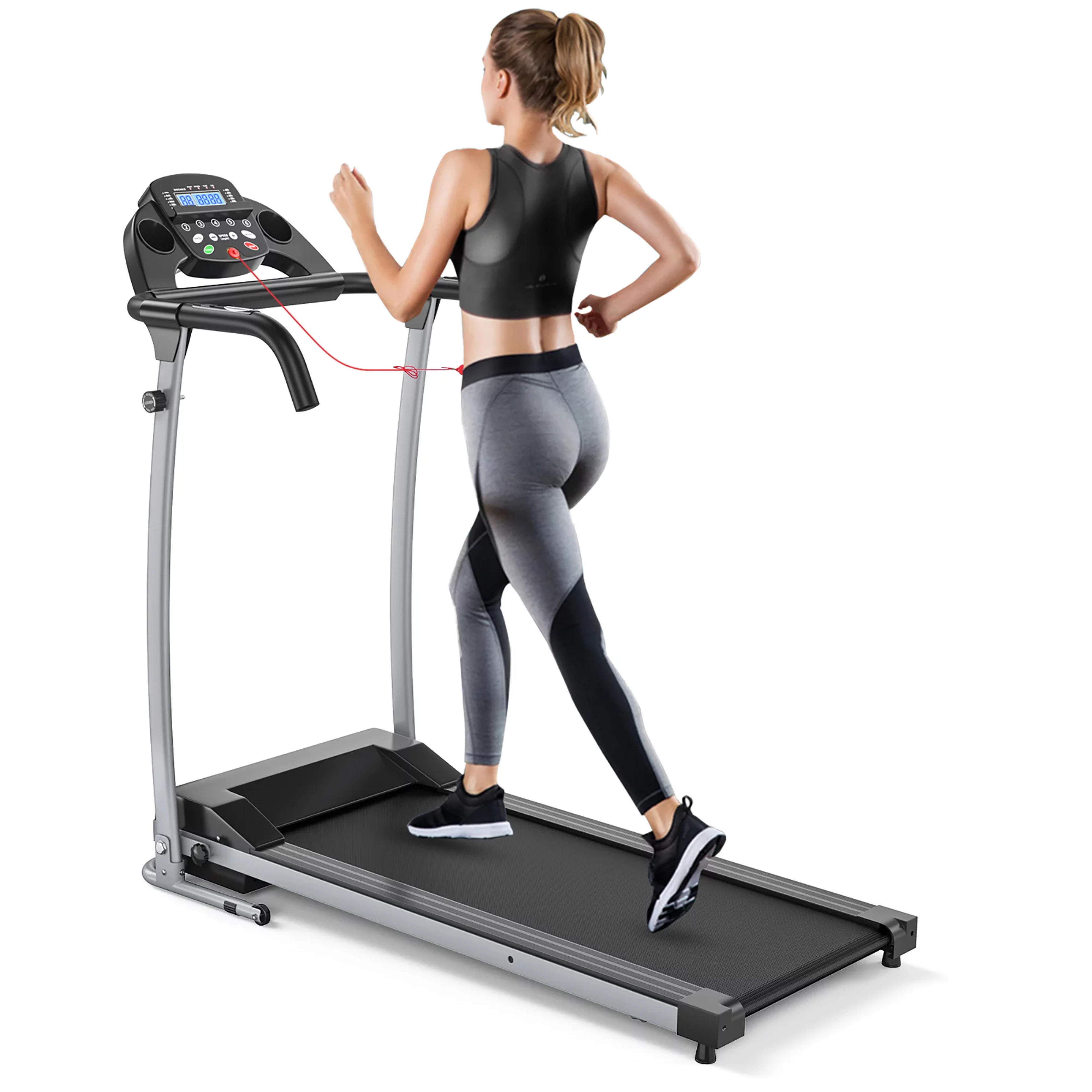 Costway 800W Folding Treadmill Electric /Support Motorized Power Running Fitness Machine - Walmart.com