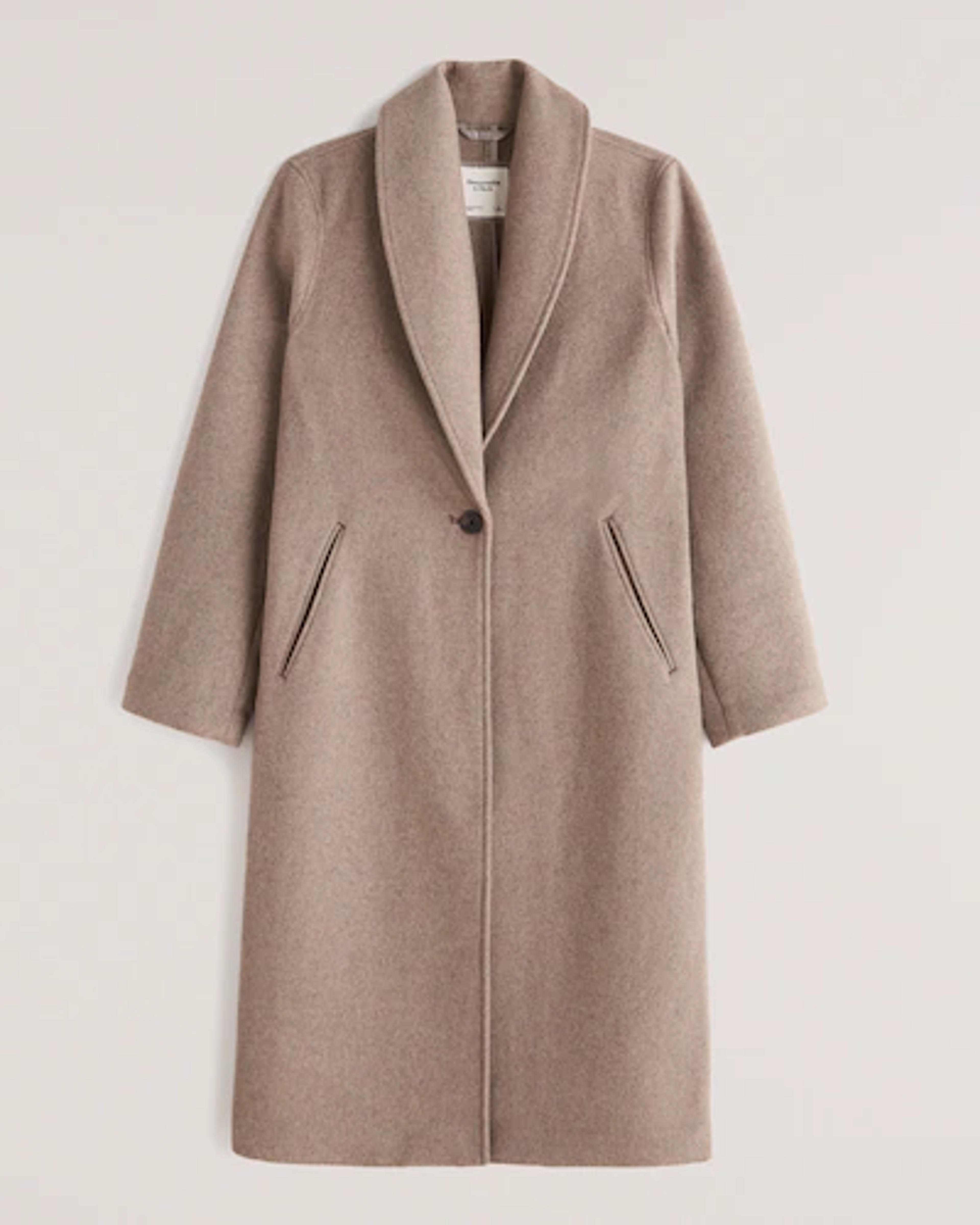 Women's Wool-Blend Double Cloth Blanket Coat | Women's Coats & Jackets | Abercrombie.com