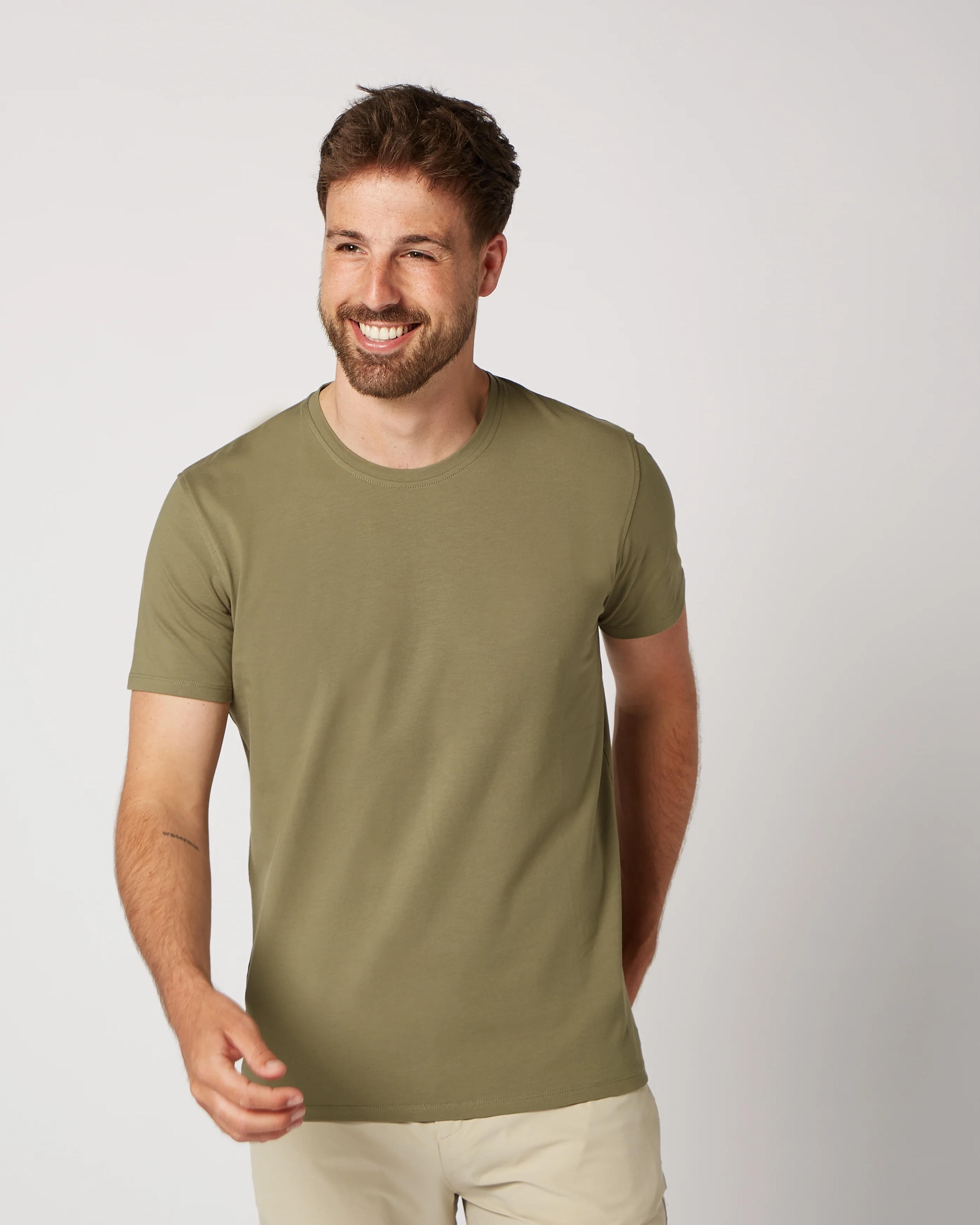 T-shirt olive green - M