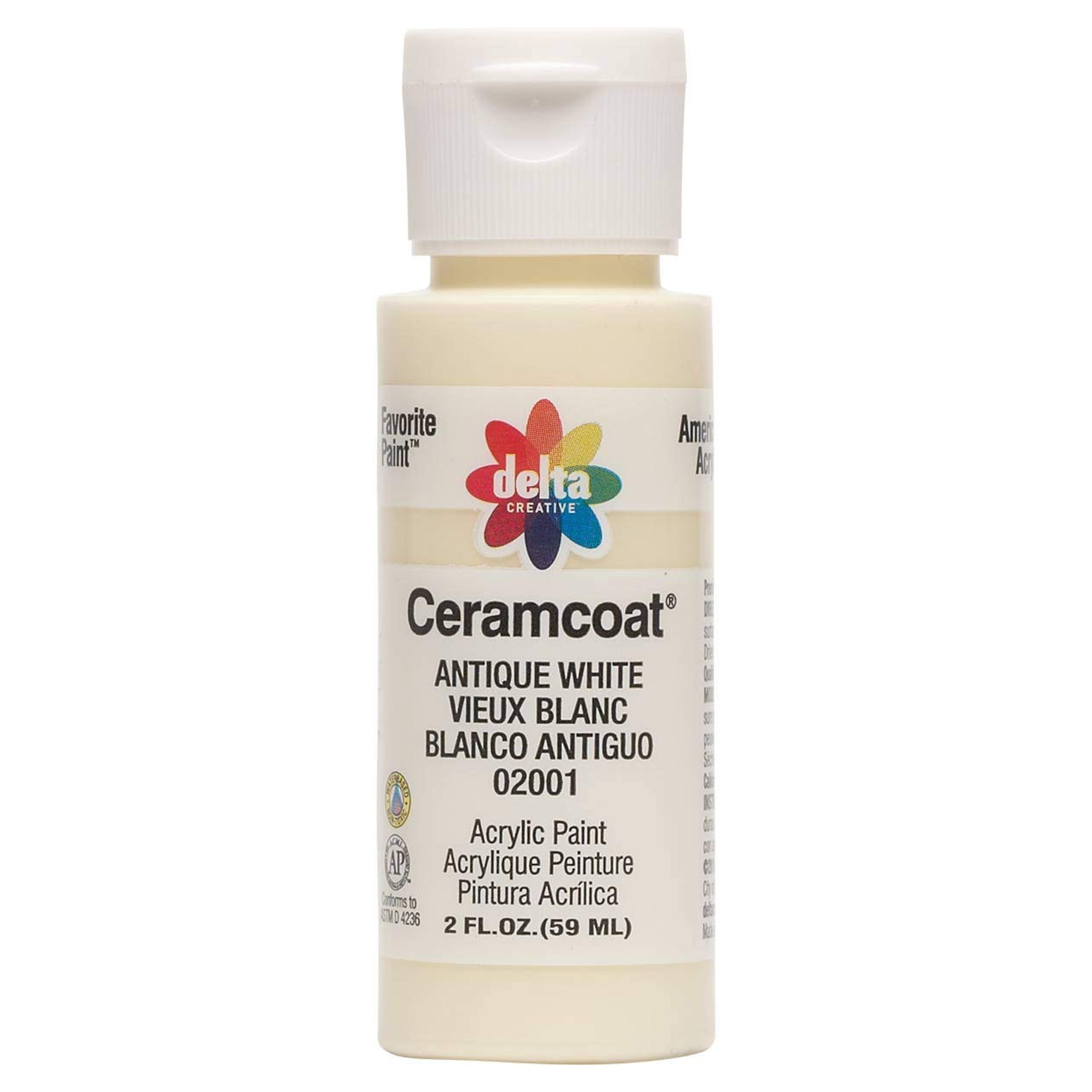 Amazon.com: Delta Creative Ceramcoat Acrylic Paint in Assorted Colors (2 oz), 2001, Antique White