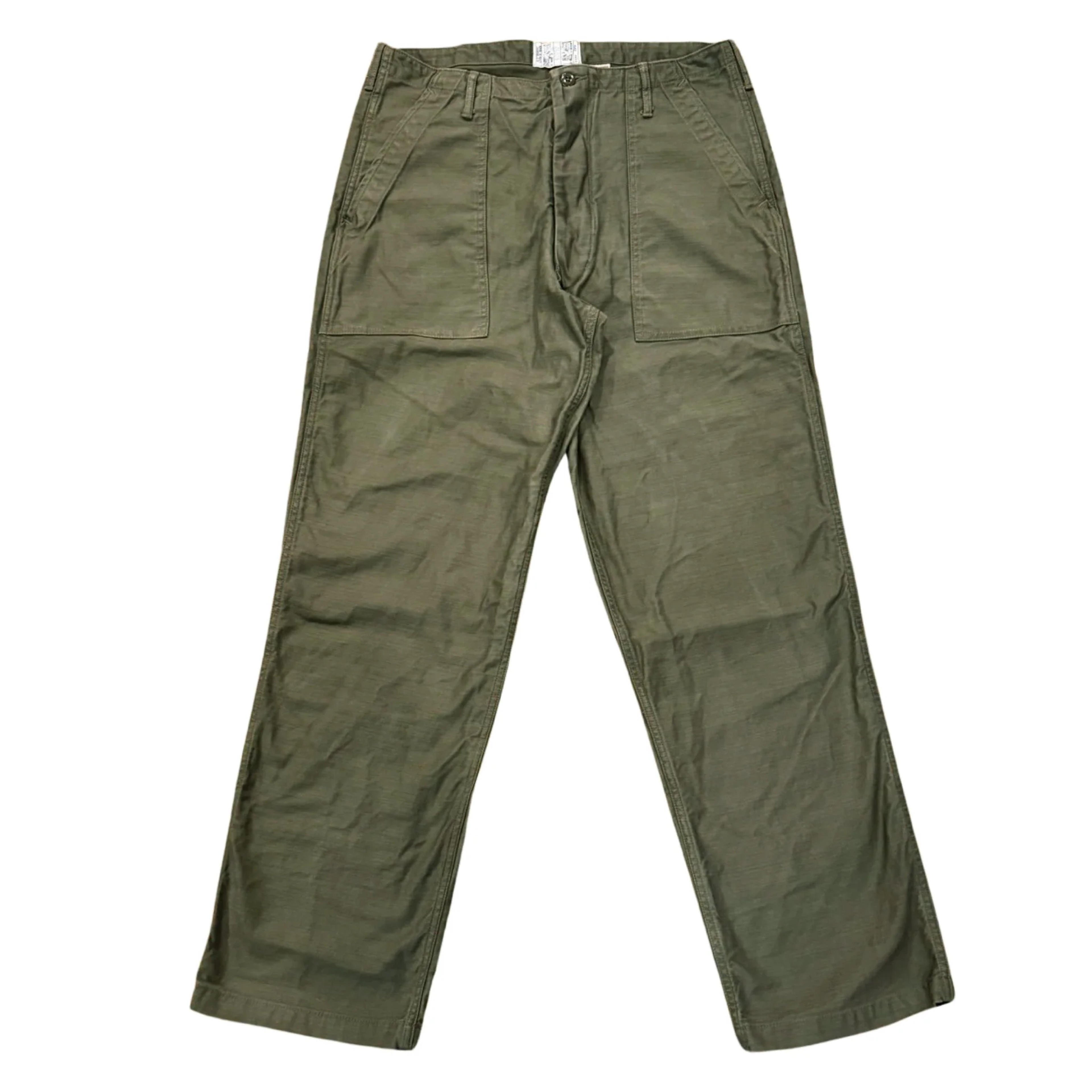 OG-107 60's era GI chinos in 12 oz Baker Back Cotton Satin. – Left Field NYC