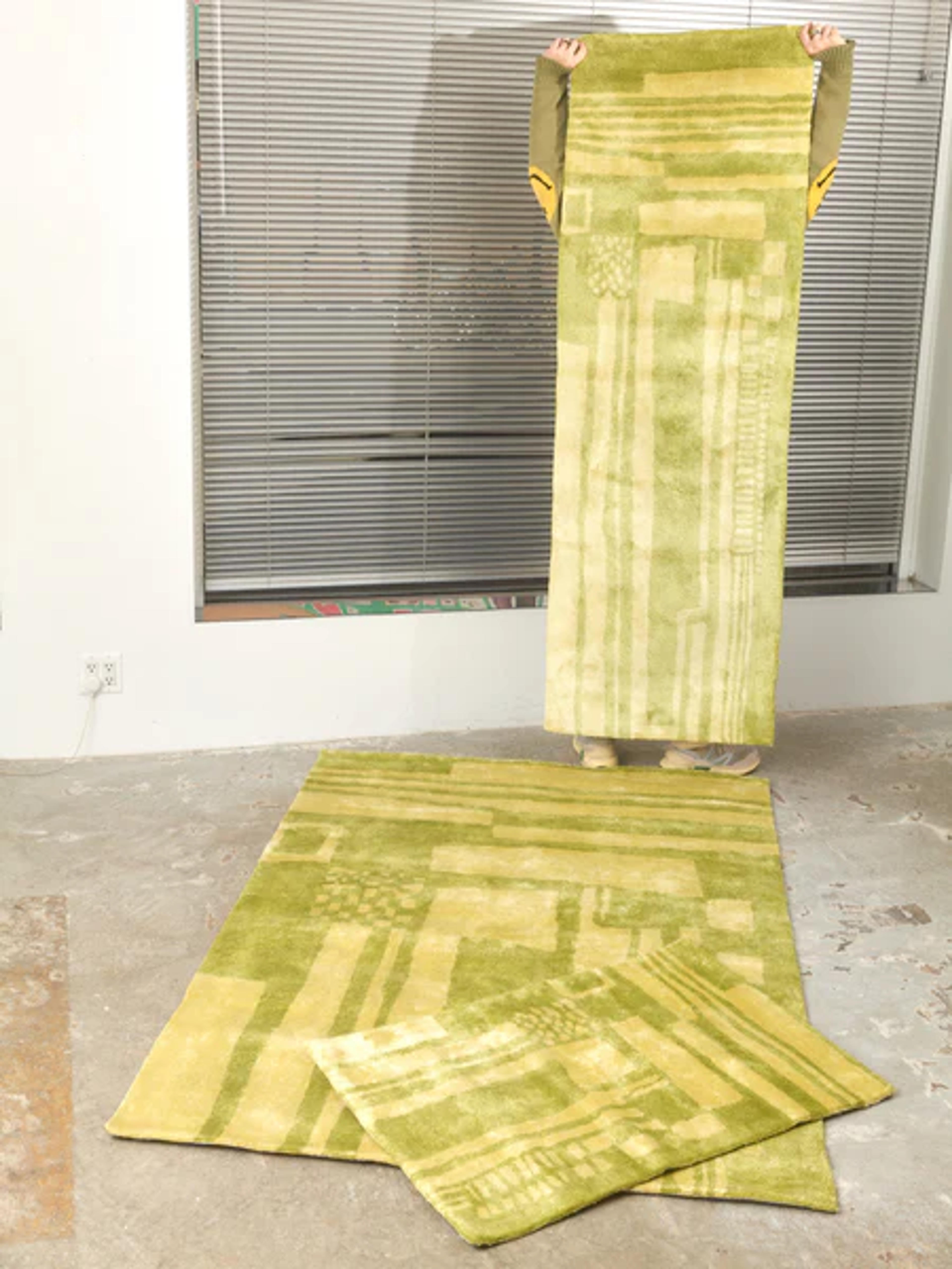 "Battenberg" Rug in Matcha