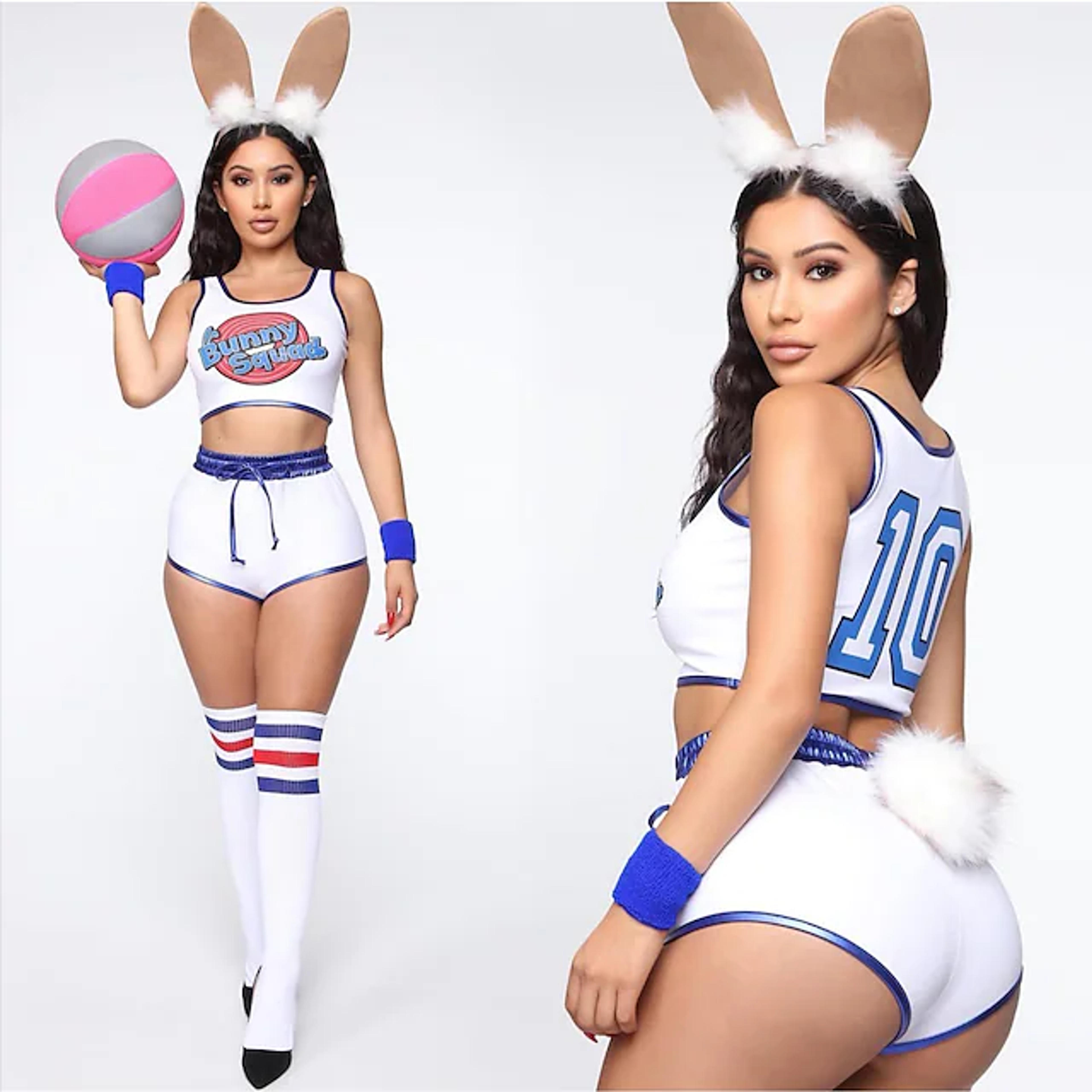 Inspired by Cosplay Space Jam Lolita Tune Squad Lola Bunny Anime Cosplay Costumes Japanese Halloween Cosplay Suits Top Pants For Women's 8780923 2022 – $25.19