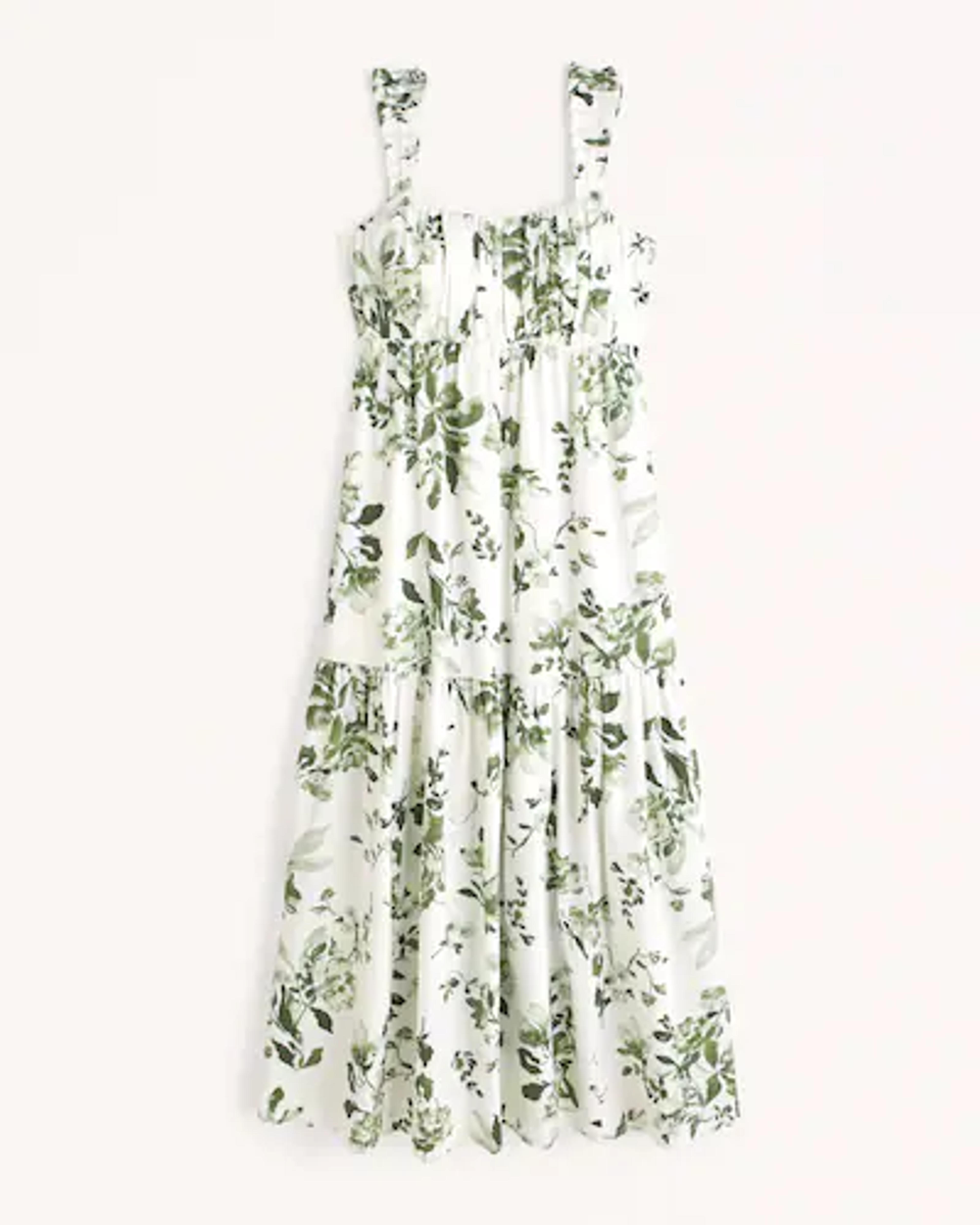 Women's Bow Back Poplin Maxi Dress | Women's The A&F Getaway Shop | Abercrombie.com