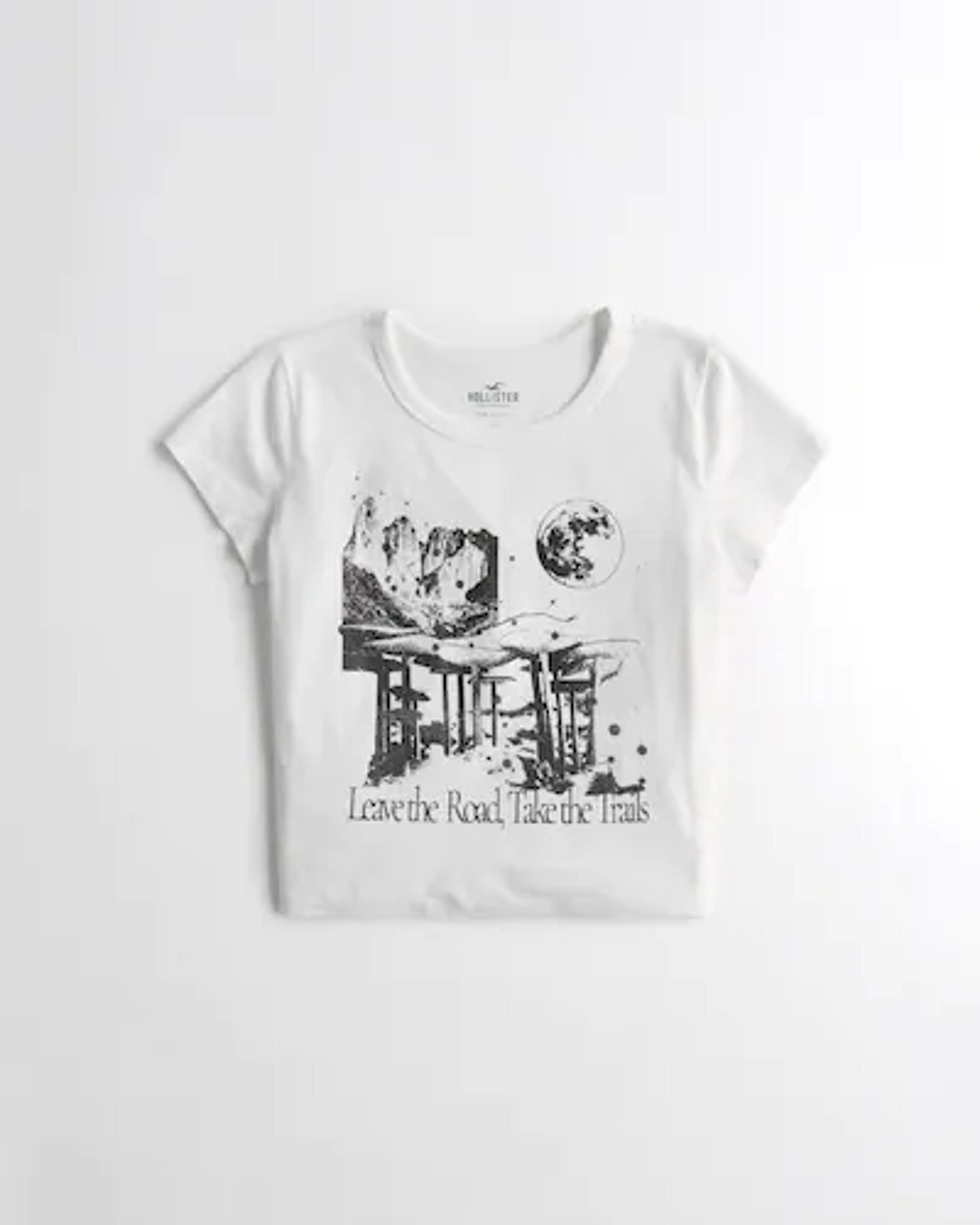 Women's Relaxed Print Graphic Baby Tee | Women's Tops | HollisterCo.com