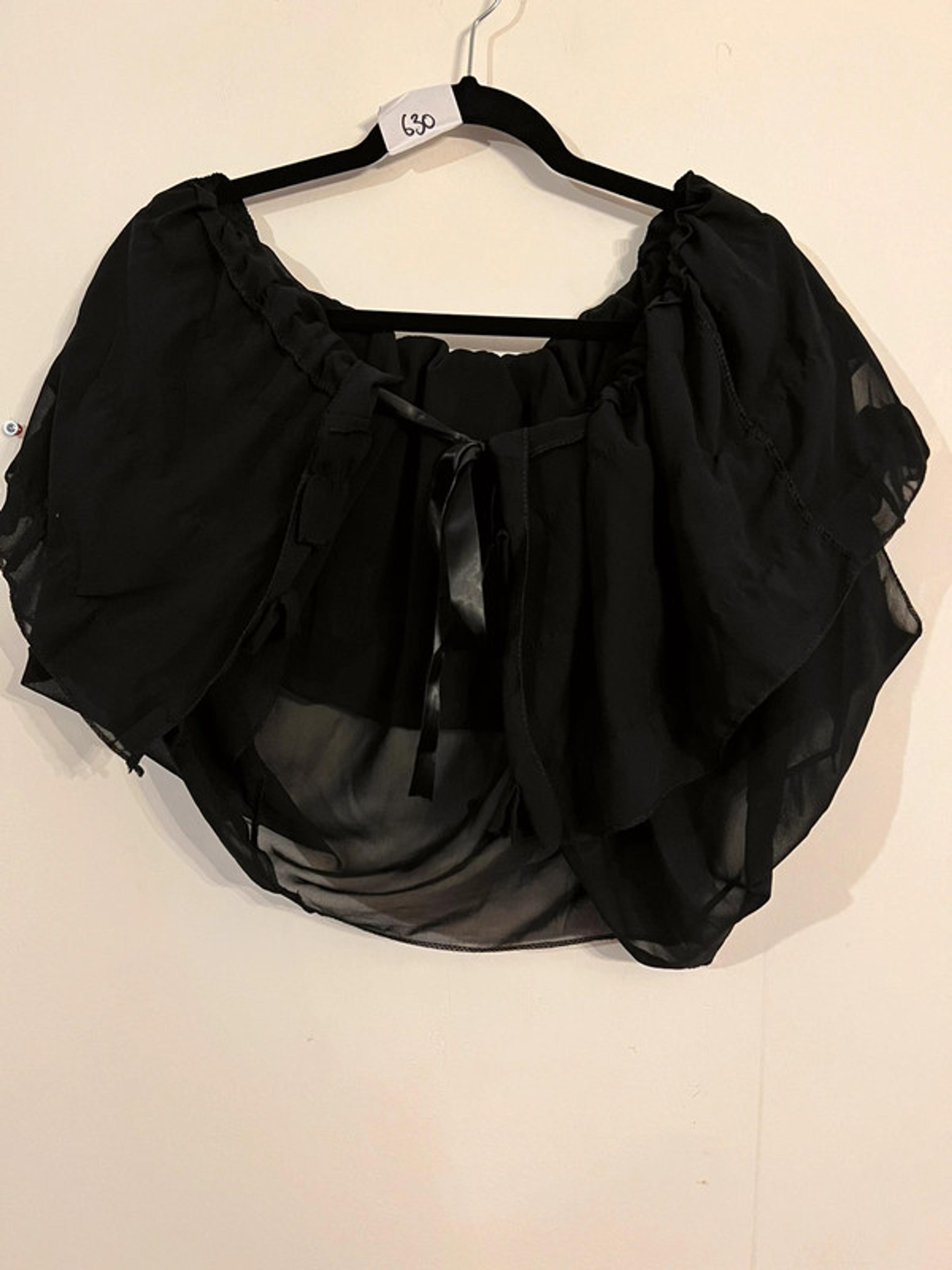 Shein Chiffon Overlay Open Bardot Bolero | Vinted