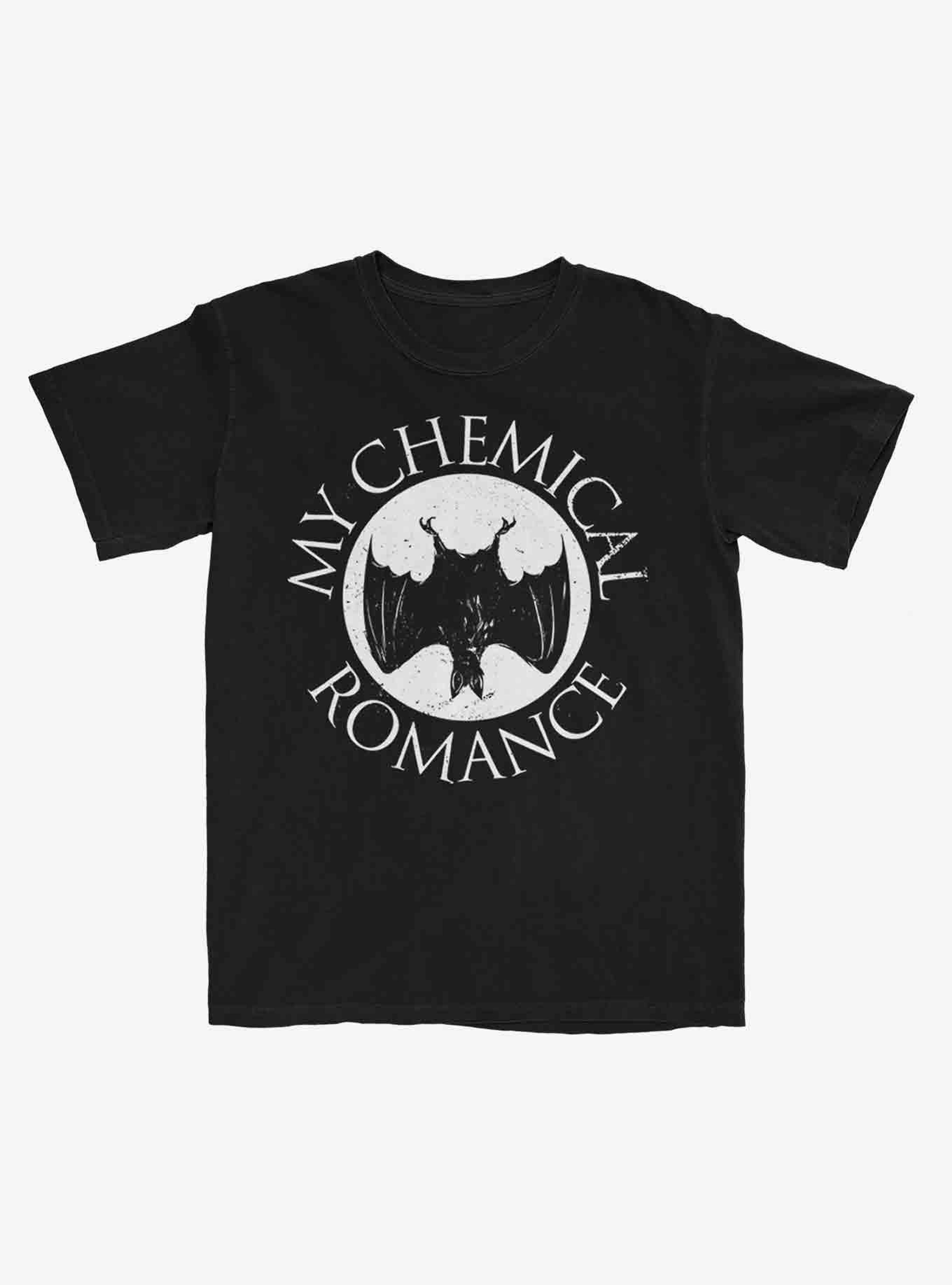 My Chemical Romance Upside Down Bat Boyfriend Fit Girls T-Shirt