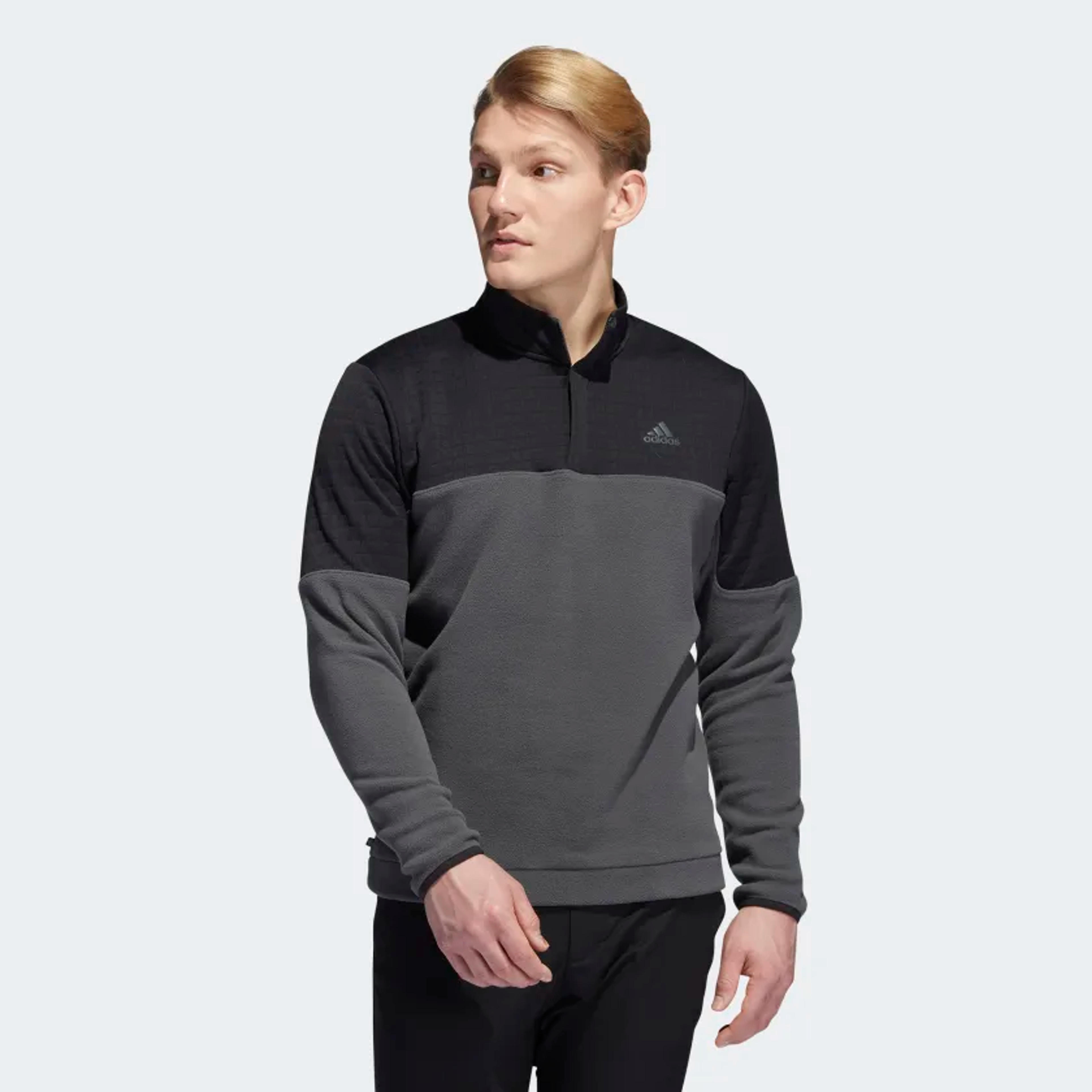 adidas Water Repellent 1/4 Zip Pullover - Black | Men's Golf | adidas US