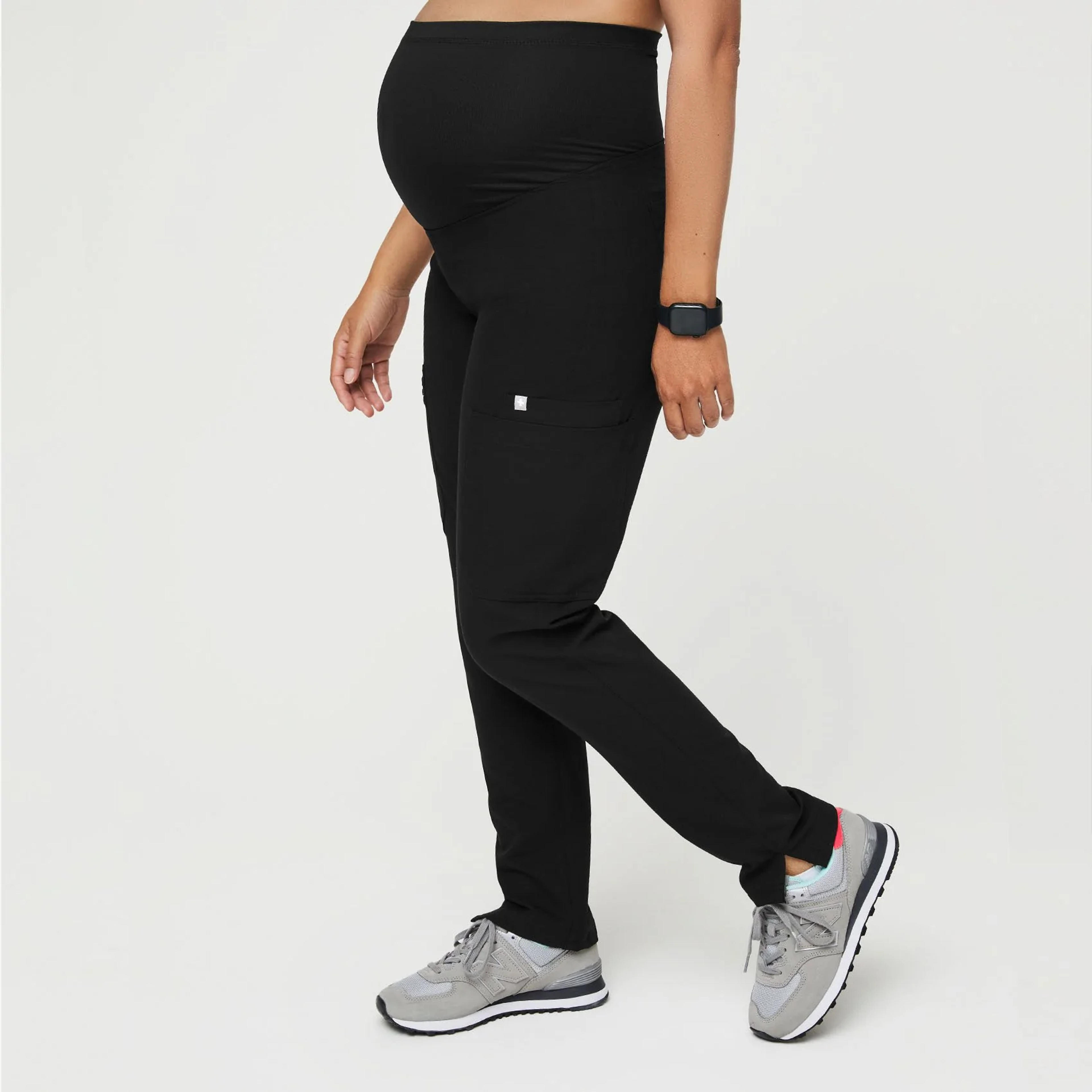 Women's Yola™ Maternity Skinny Scrub Pants - Black · FIGS