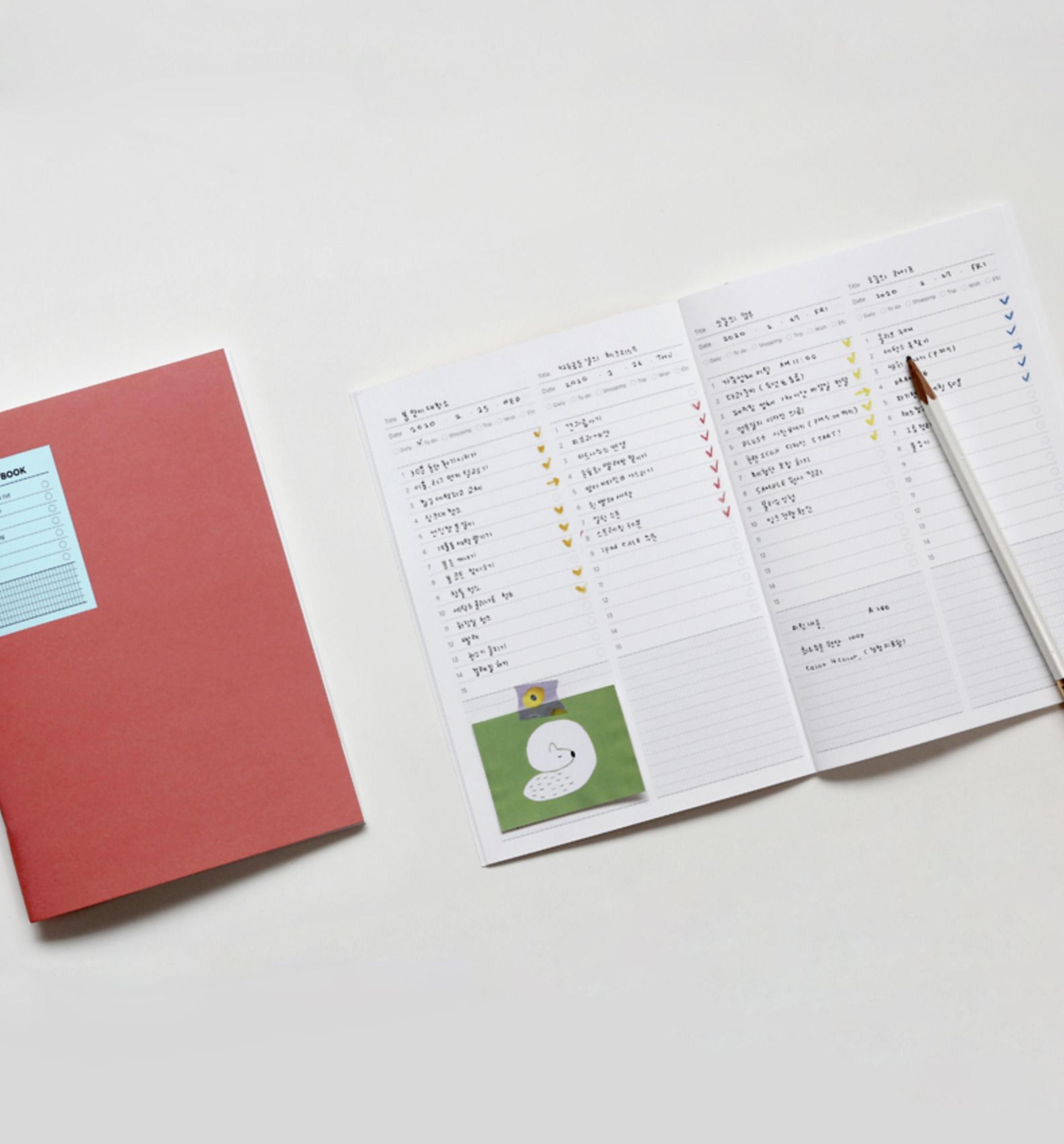 Simple Checklist Notebook