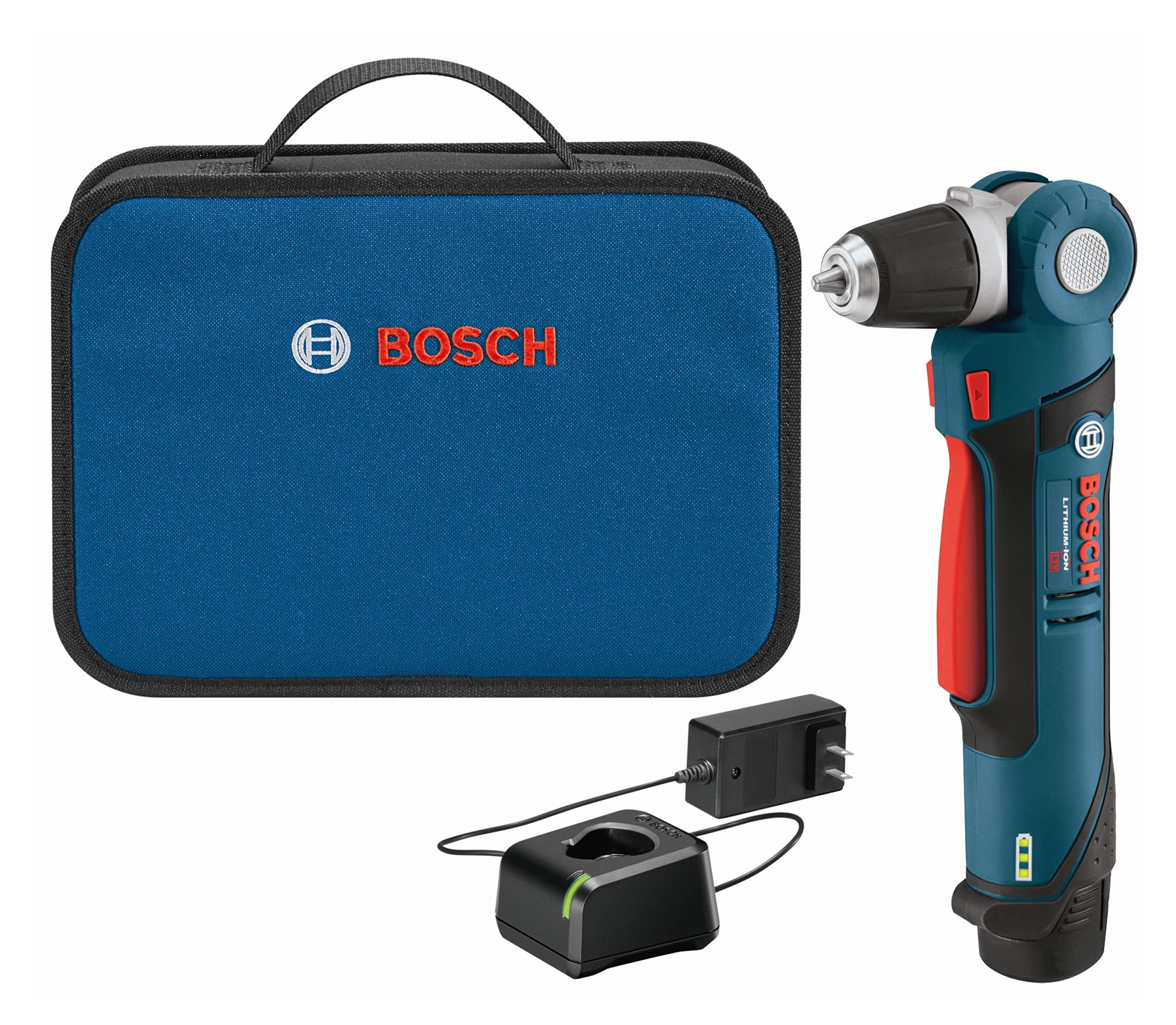 Amazon.com: BOSCH PS11-102 12V Max 3/8 In. Right Angle Drill/Driver Kit with 2.0Ah Lithium Ion Battery