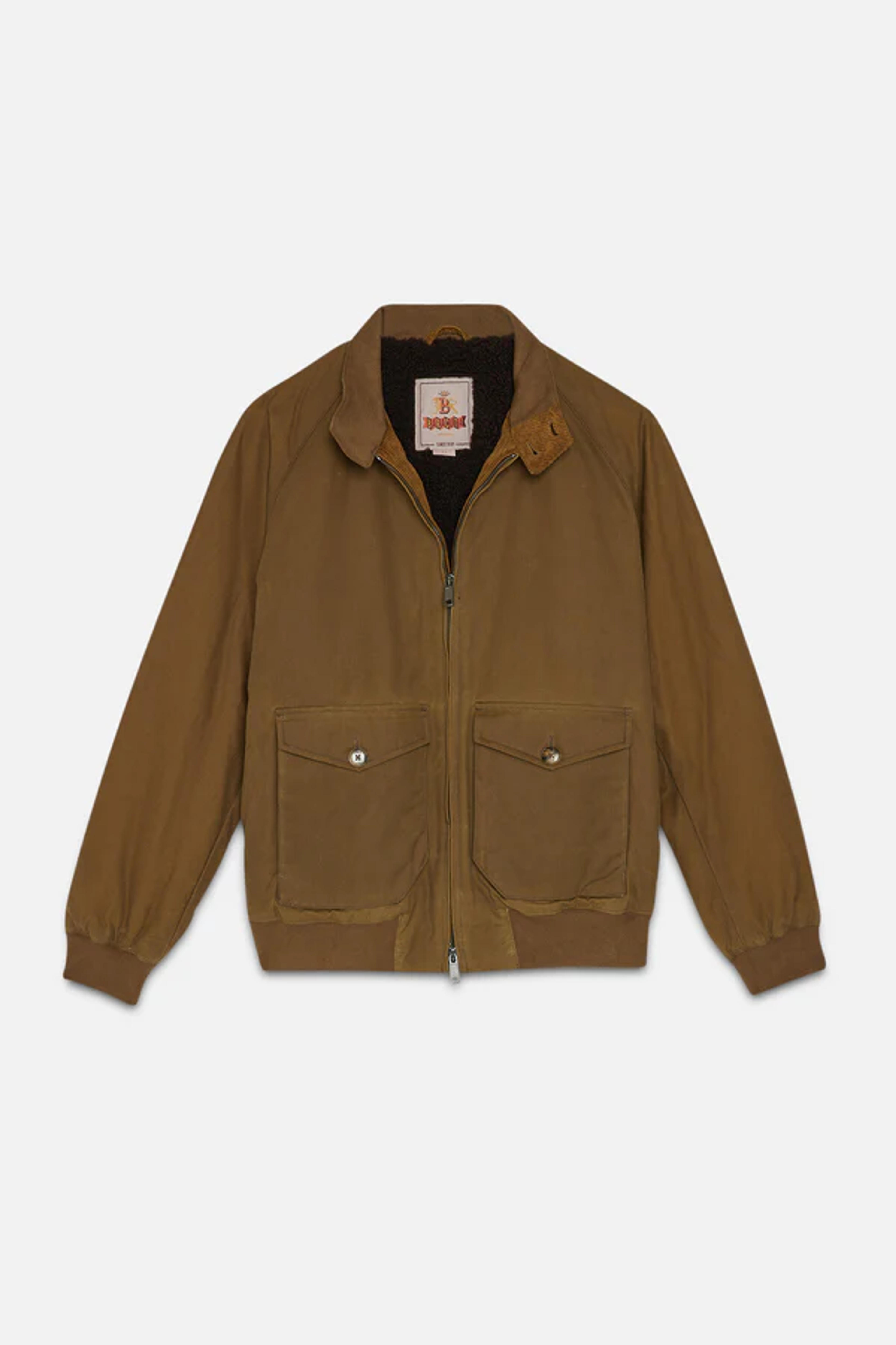 G9 Waxed Pocket Tan | Baracuta