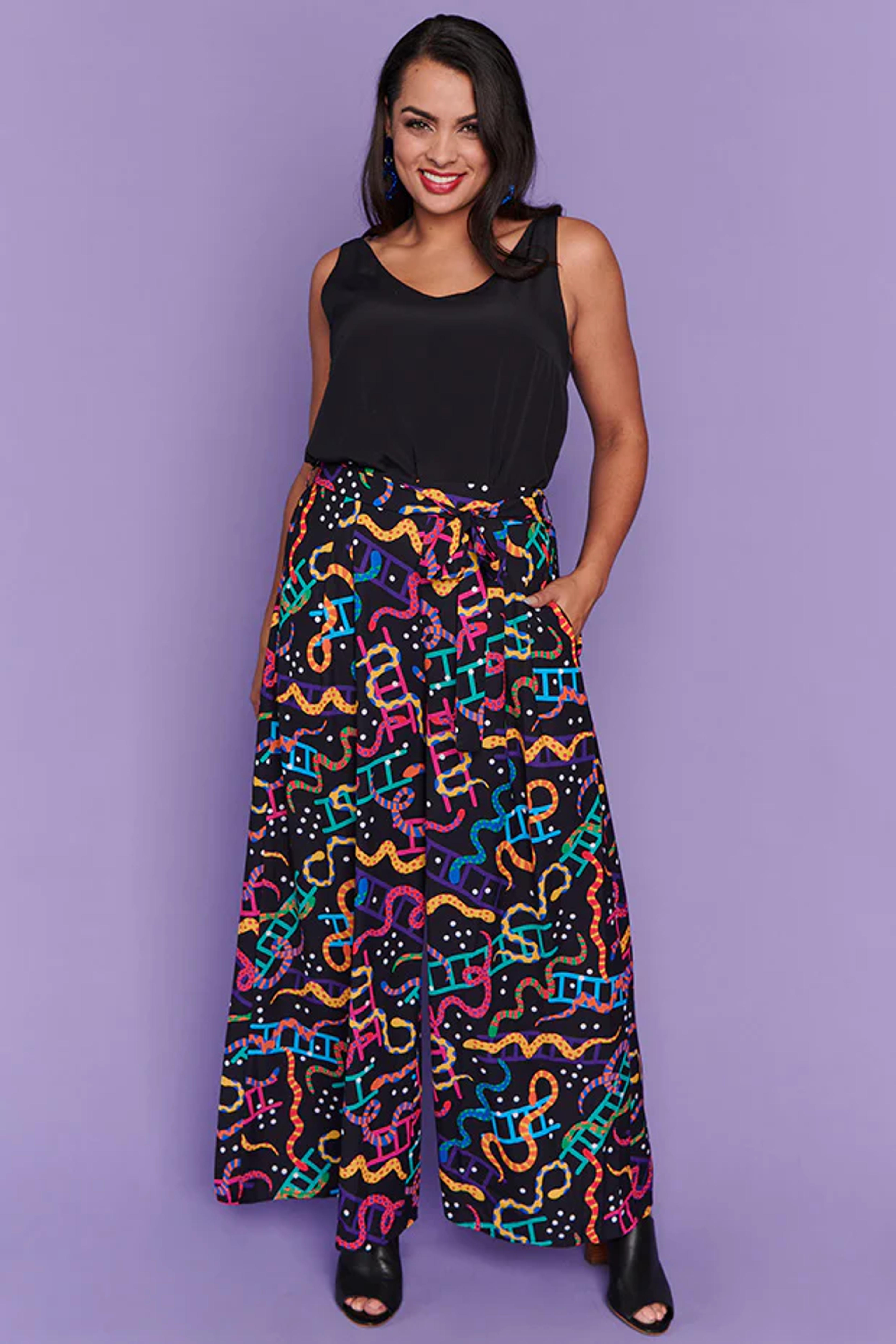 Loreta Snakes & Ladders Pants – Little Party Dress