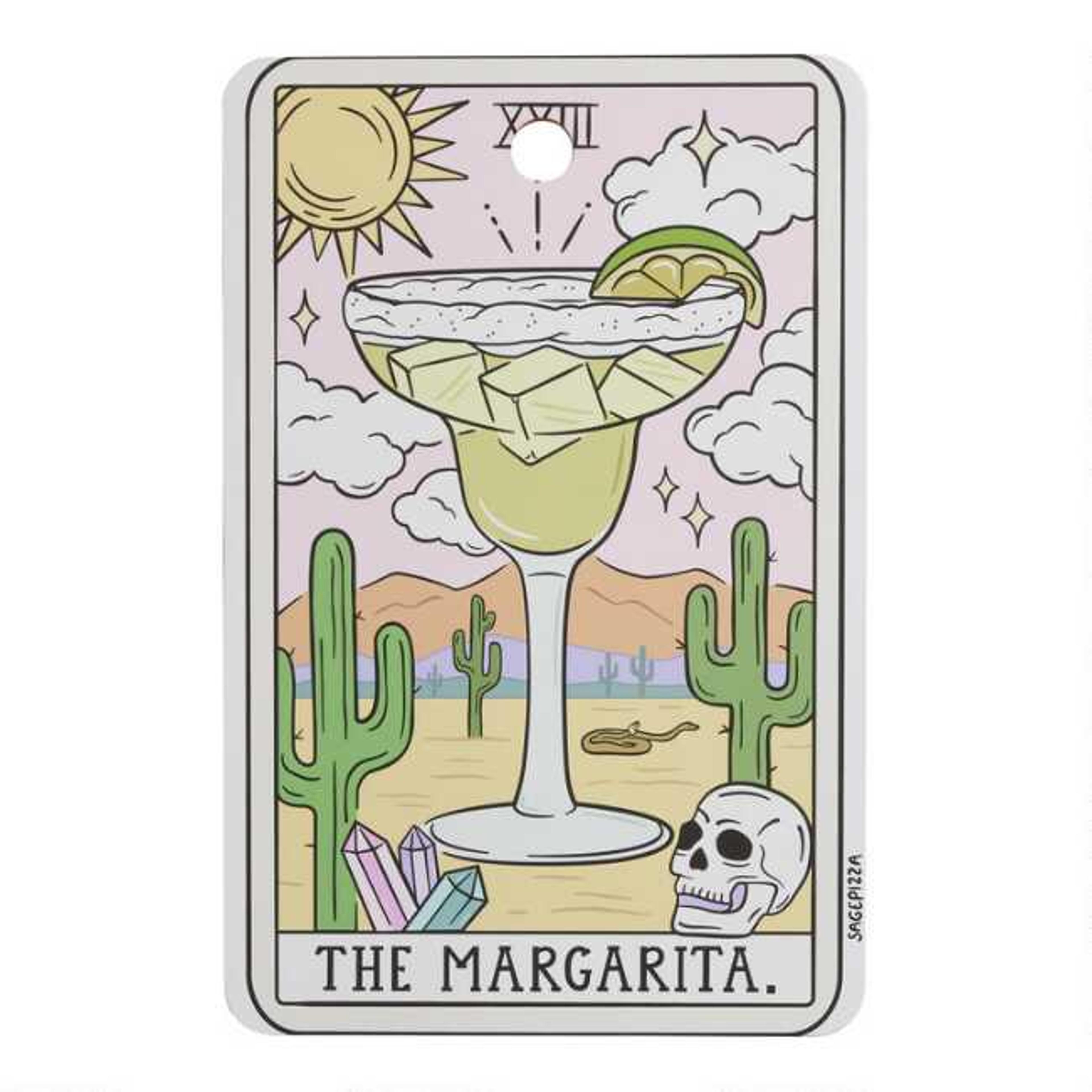 Bamboo Margarita Tarot Card Cutting Board | World Market