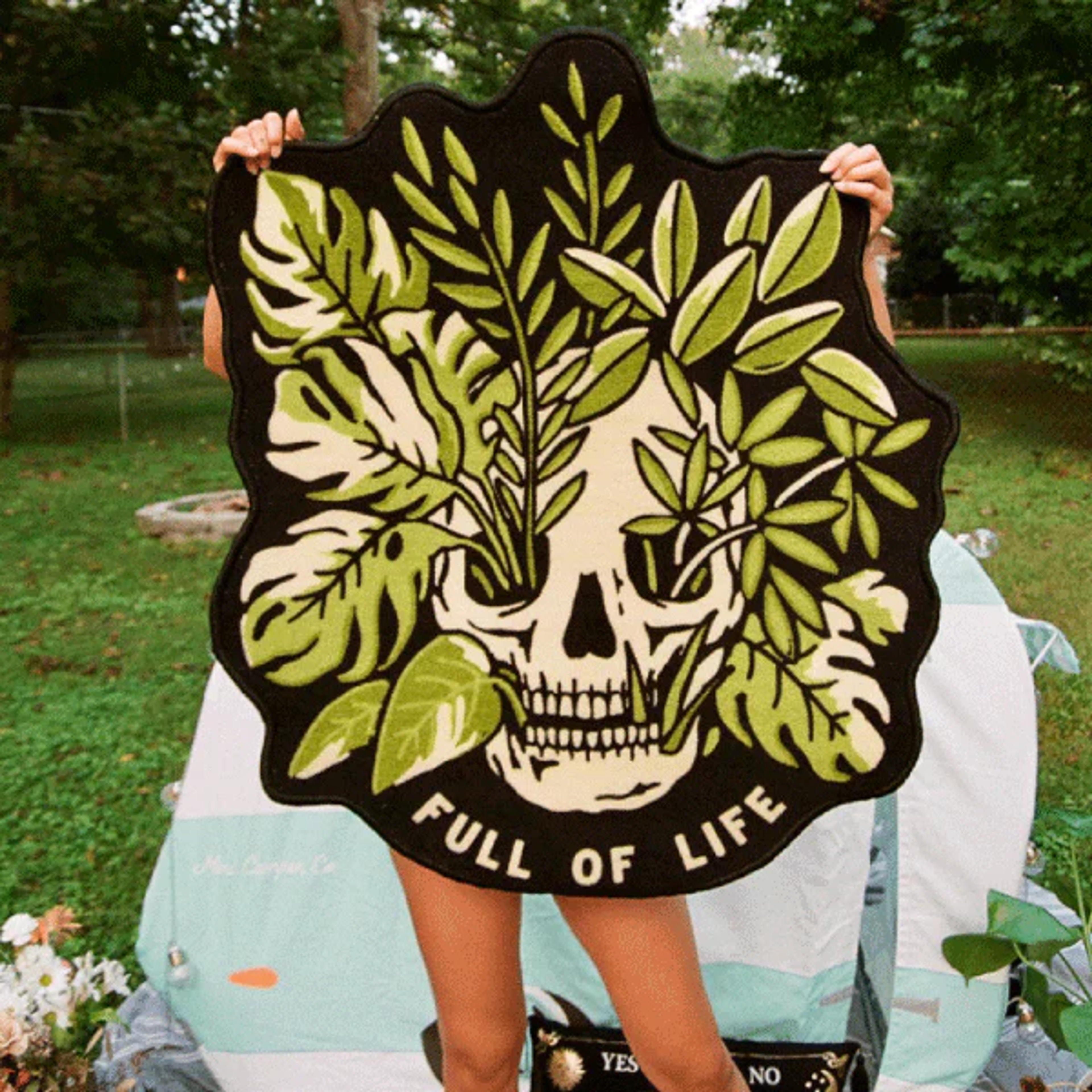 'Full of Life' Rug | Where Goth Meets Dad Jokes | Wicked Clothes