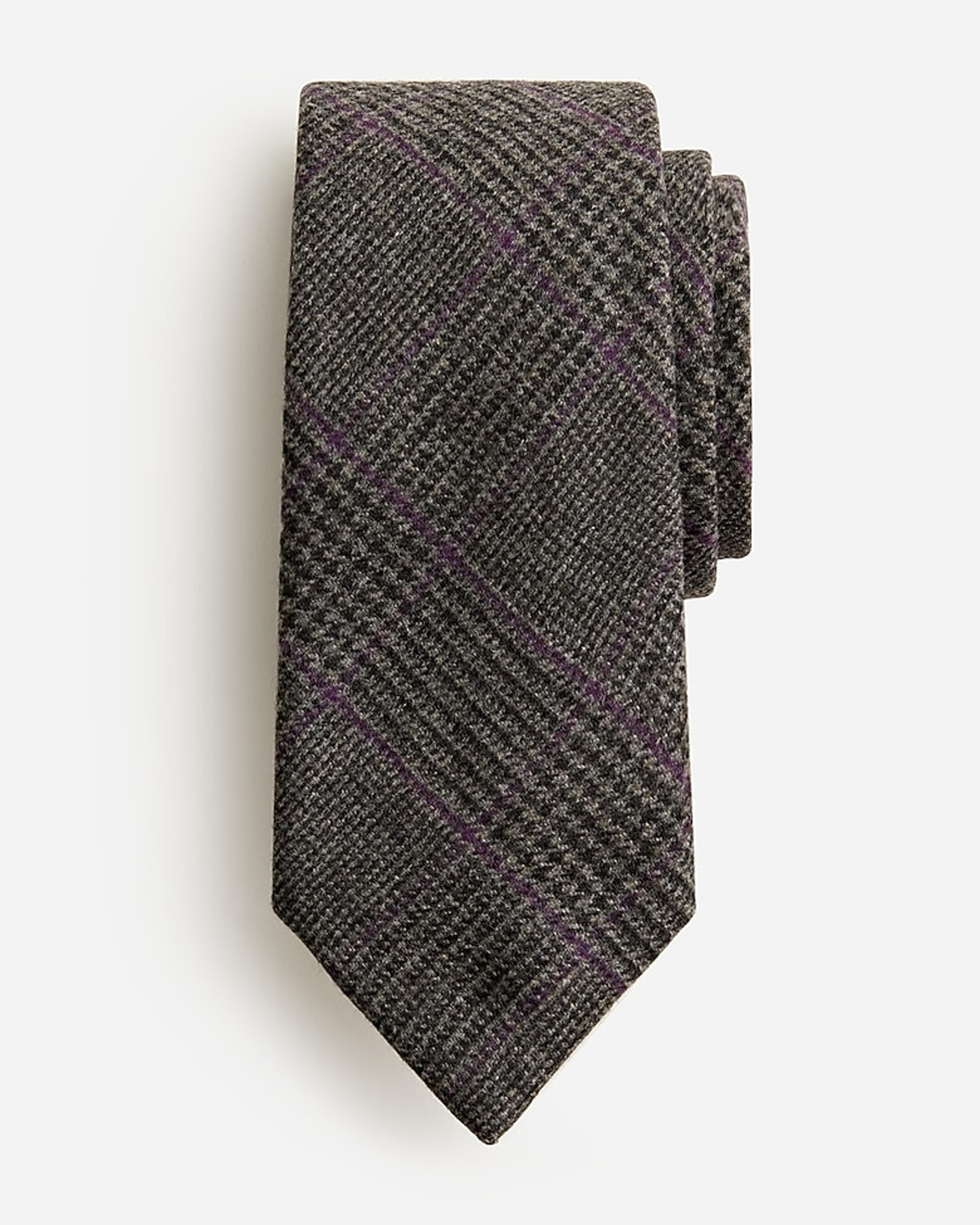 J.Crew: Scottish Wool-blend Tie In Stripe For Men