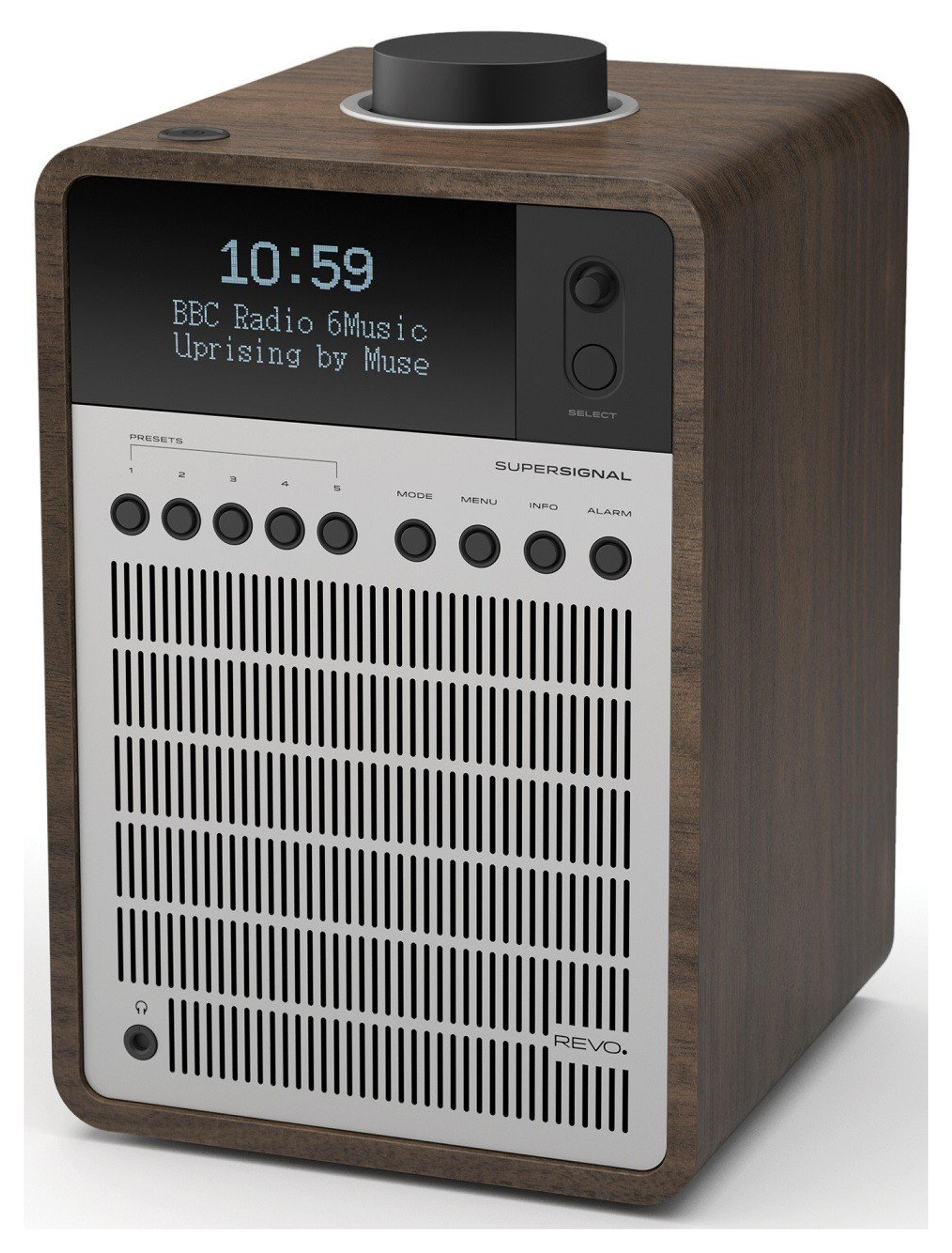 Revo Super Signal Deluxe DAB Table Radio with DAB/DAB+/FM Reception, Digital Alarm and Bluetooth Wireless Streaming