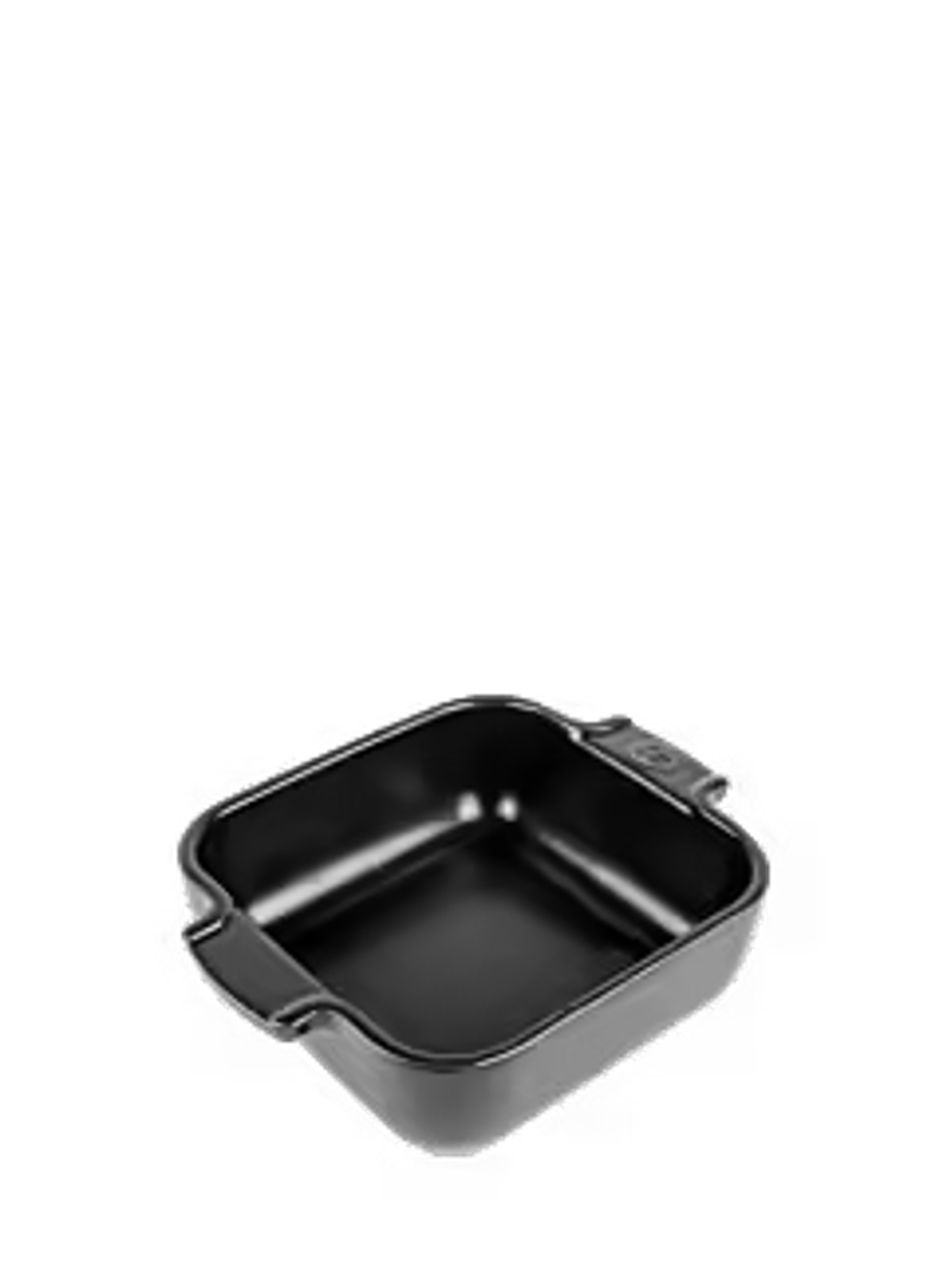 Appolia Individual square ceramic oven dish, satin black, 18 cm - 7" - Peugeot Saveurs
