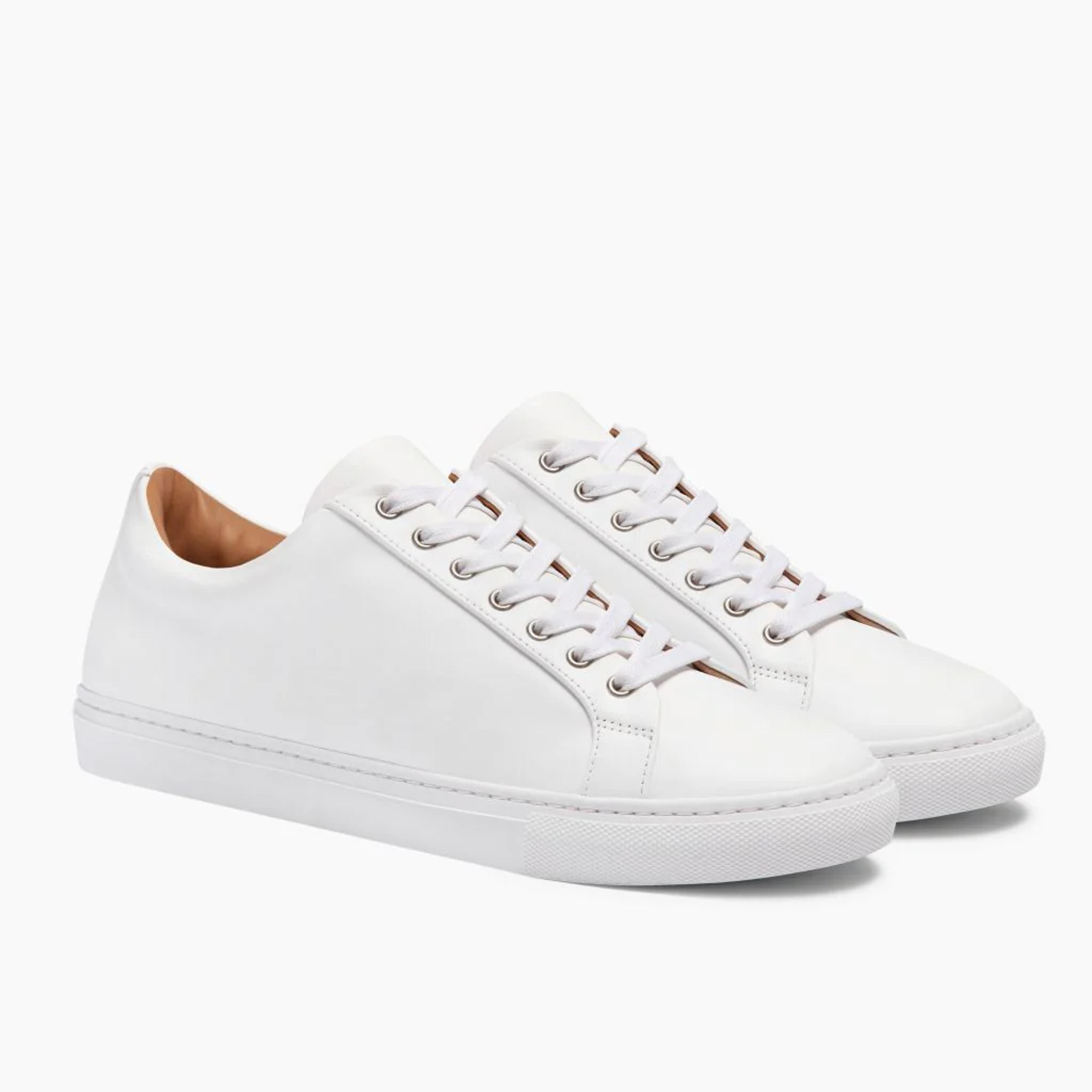 Men's Premier Low Top In White Leather - Thursday Boot Company