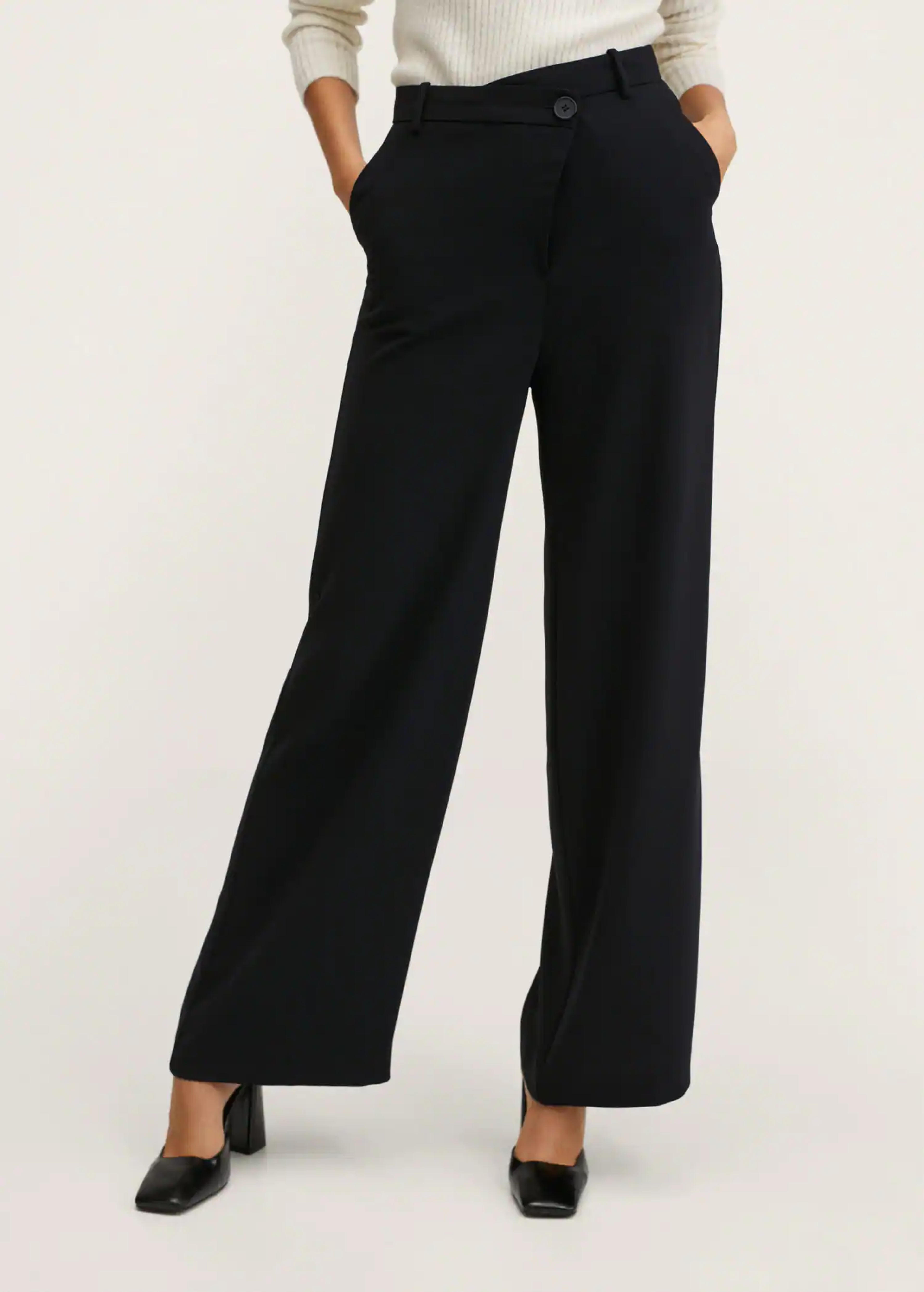 High-rise wideleg trousers