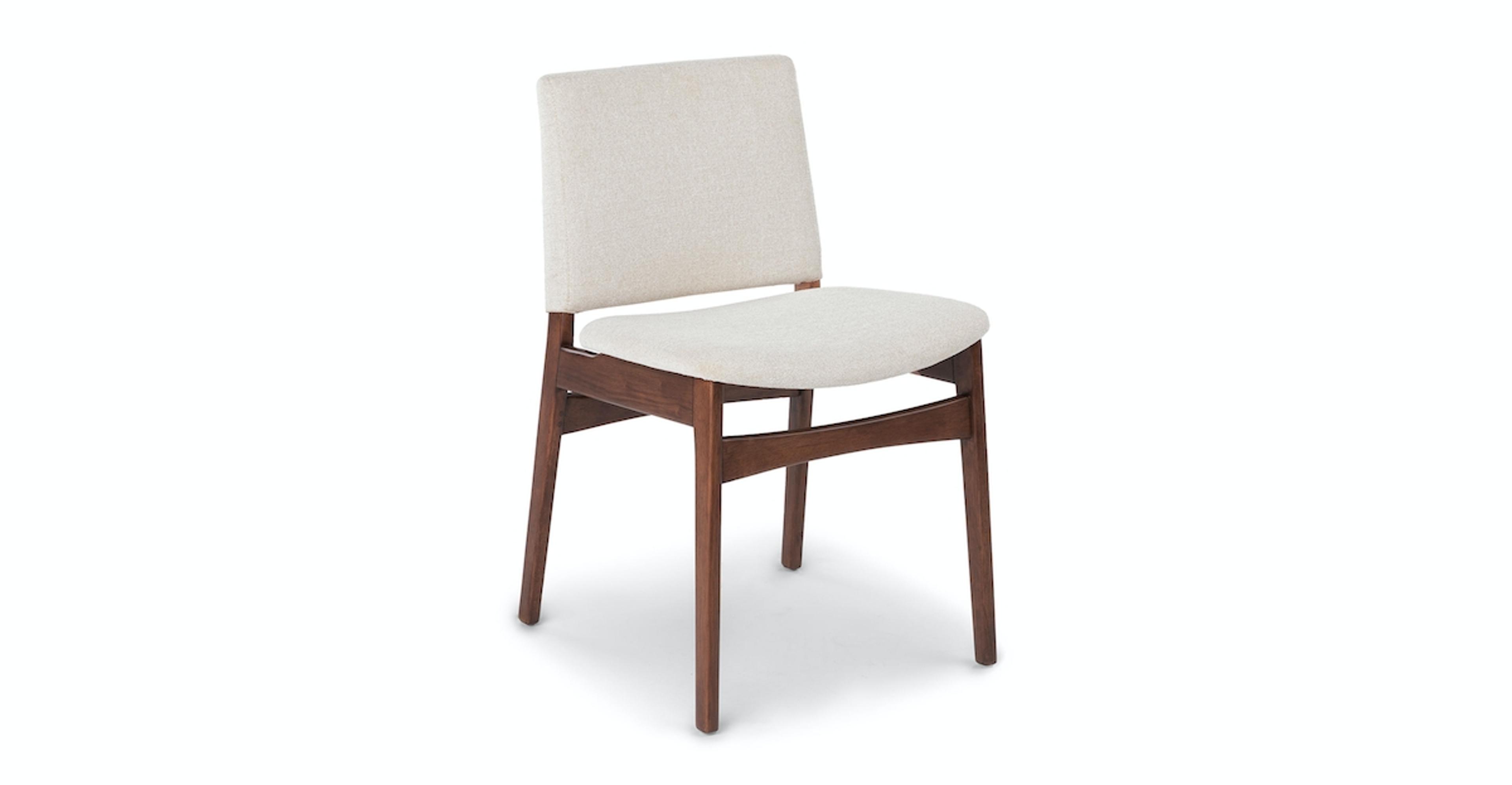 Nosh Chalk Gray Walnut Dining Chair