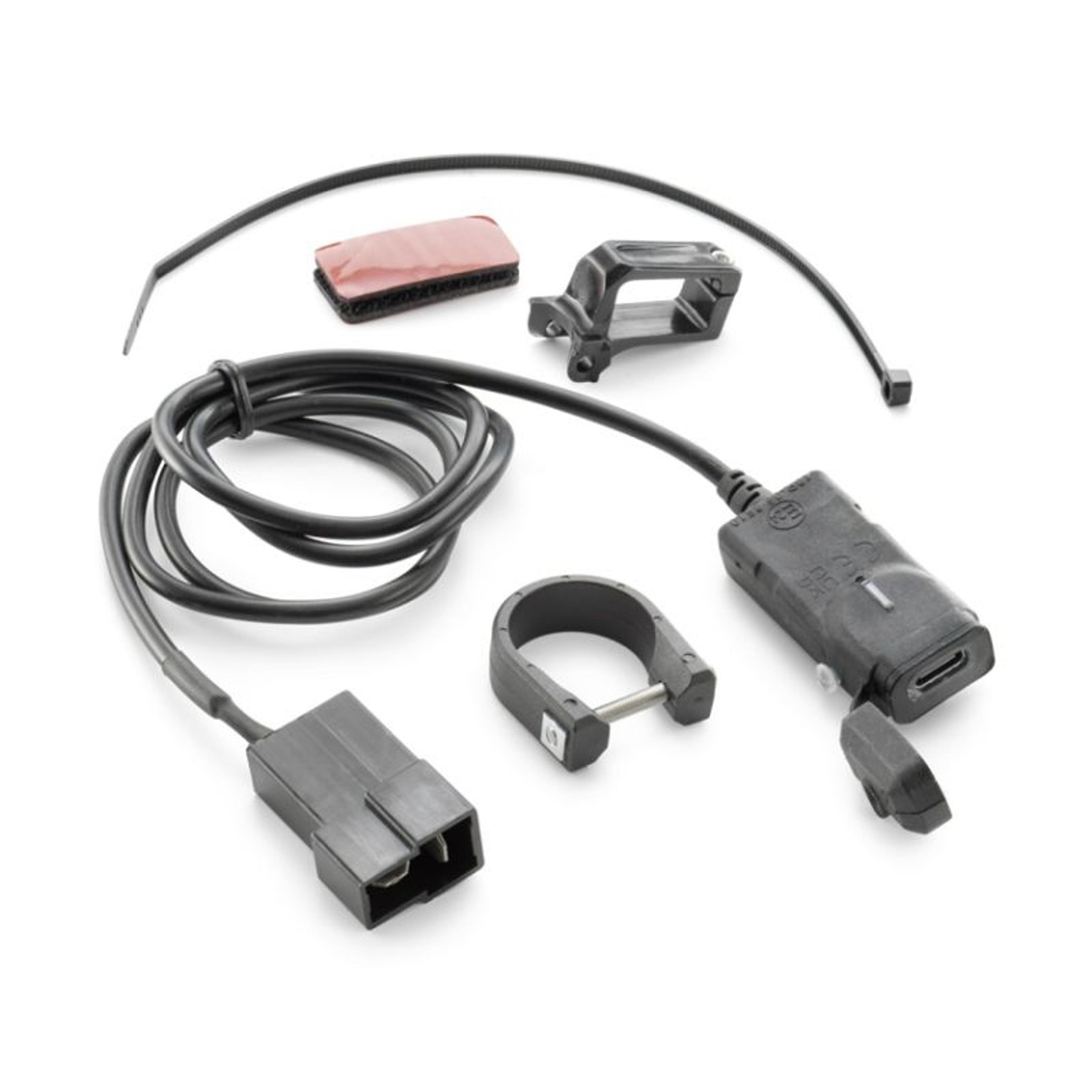 GASGAS HUSQVARNA KTM USB~C POWER OUTLET KIT 125/390 /690/700/790/801/890/990/1050/ 1090/1190/1290/1390 - Gear 4 Motorcycles