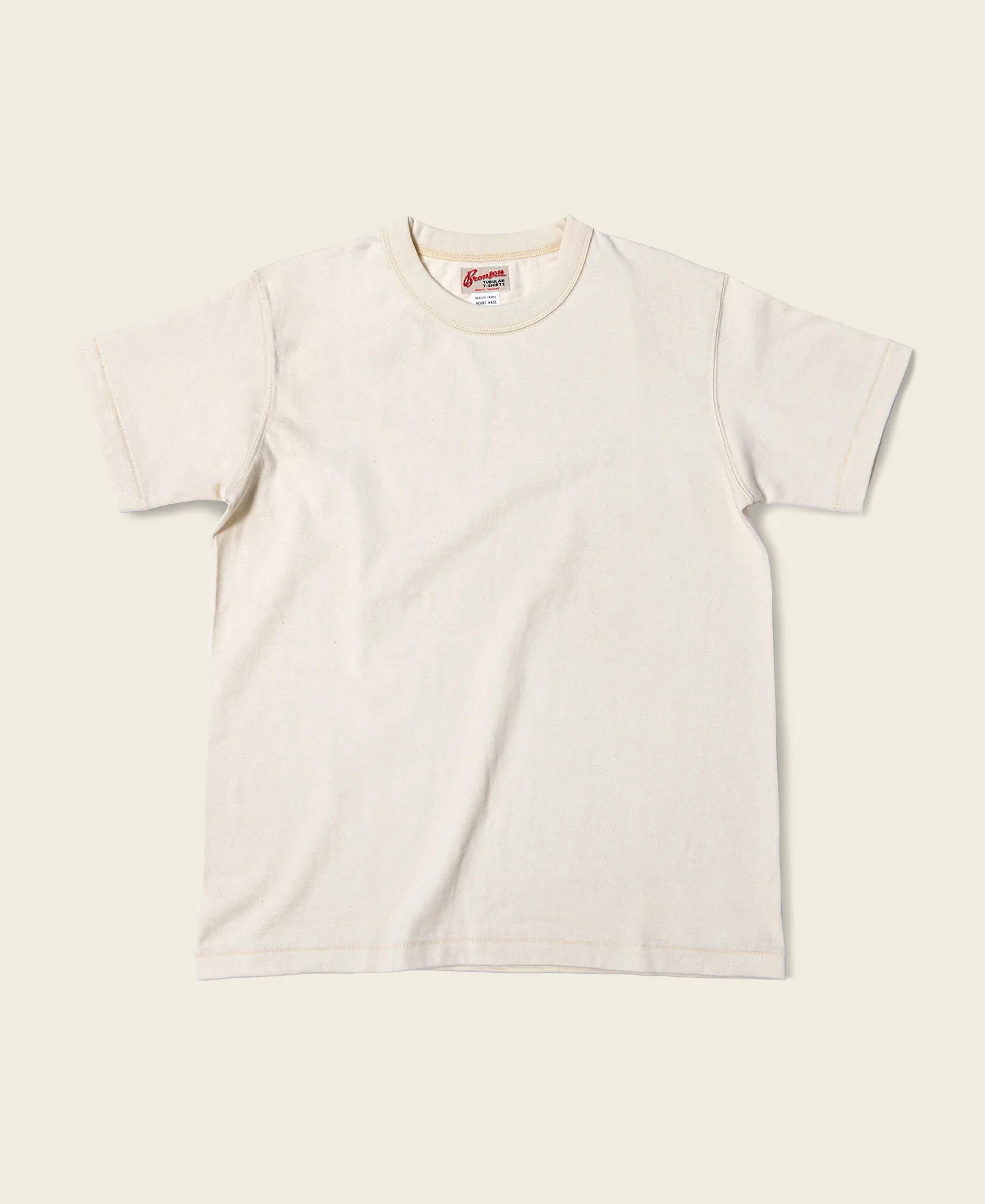 Loopwheel Ringspun Cotton Tubular Athletic T-Shirt- Apricot | Bronson
