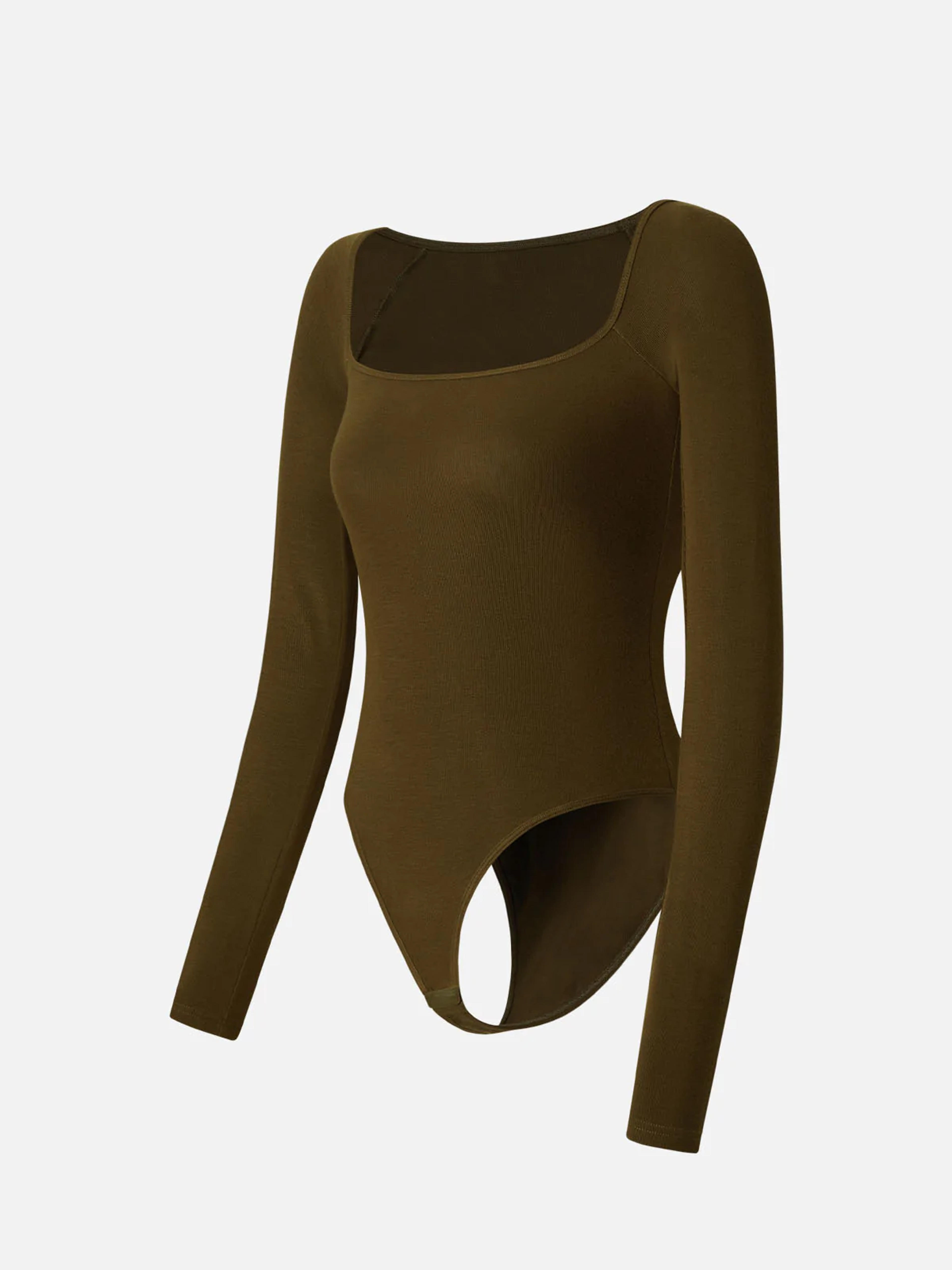 MiyaMoon™ Thermal Square Neck Bodysuit