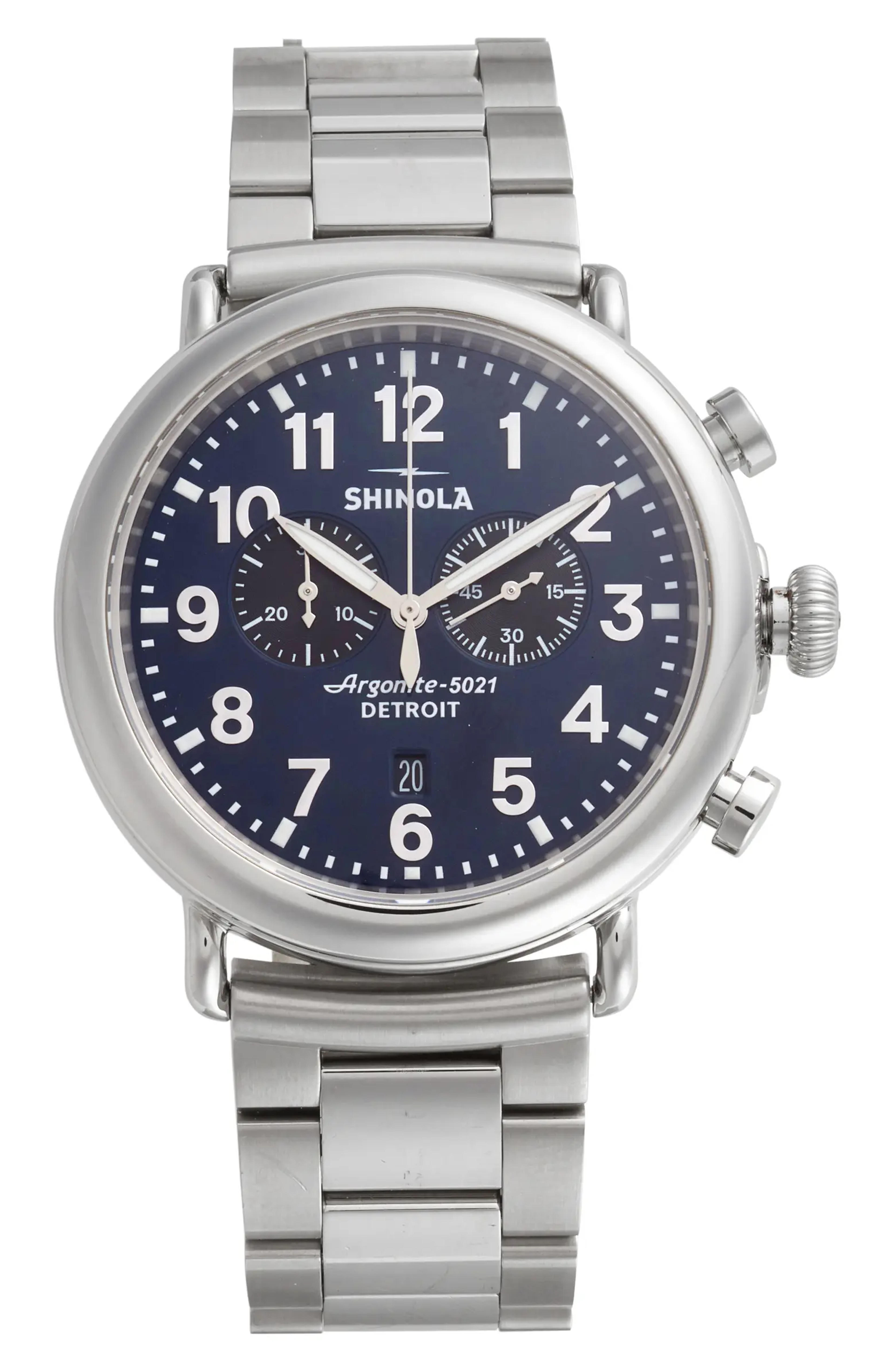 Shinola Runwell Chronograph Bracelet Watch, 47mm | Nordstrom