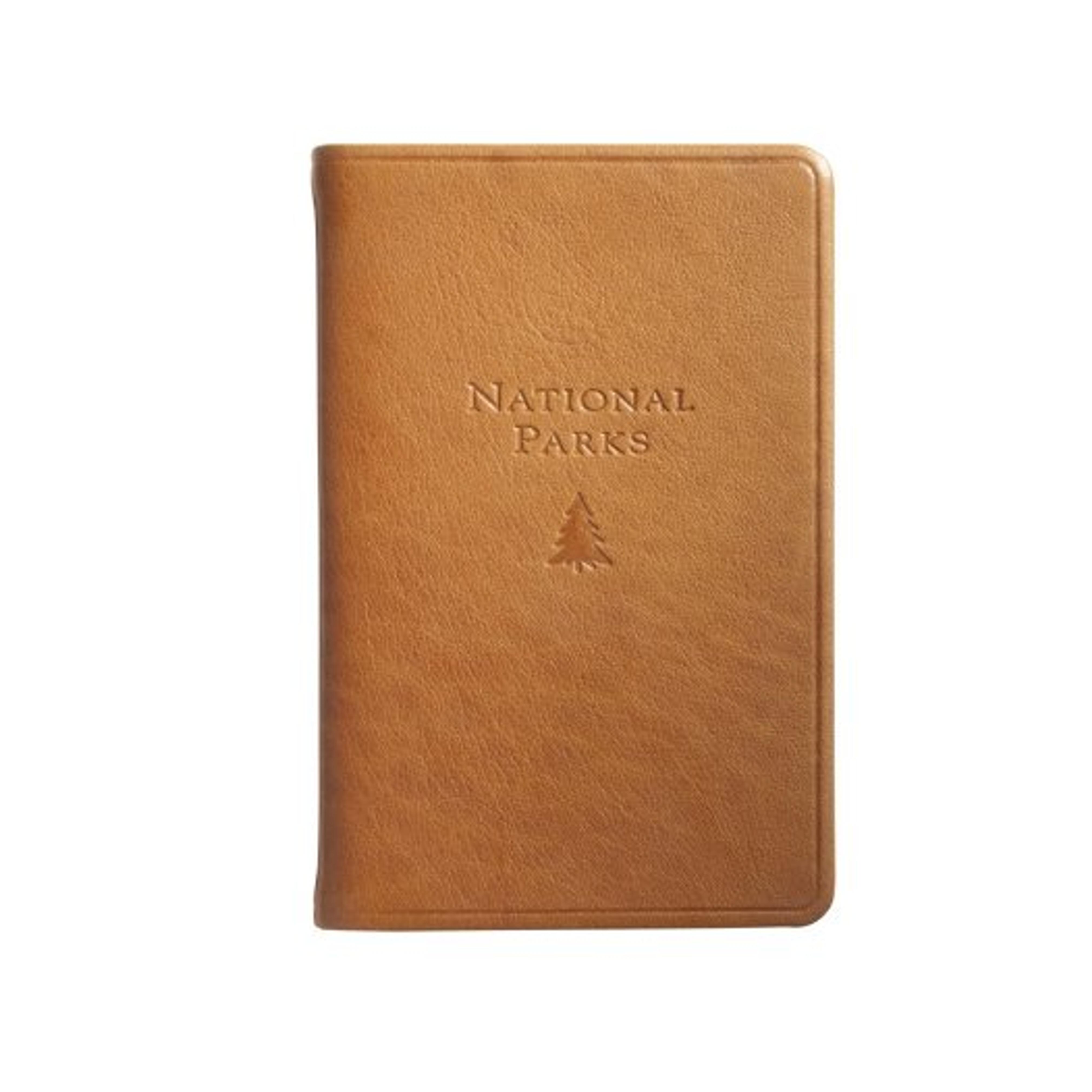 U.S. National Parks Guide & Journal, Genuine Leather, 5"