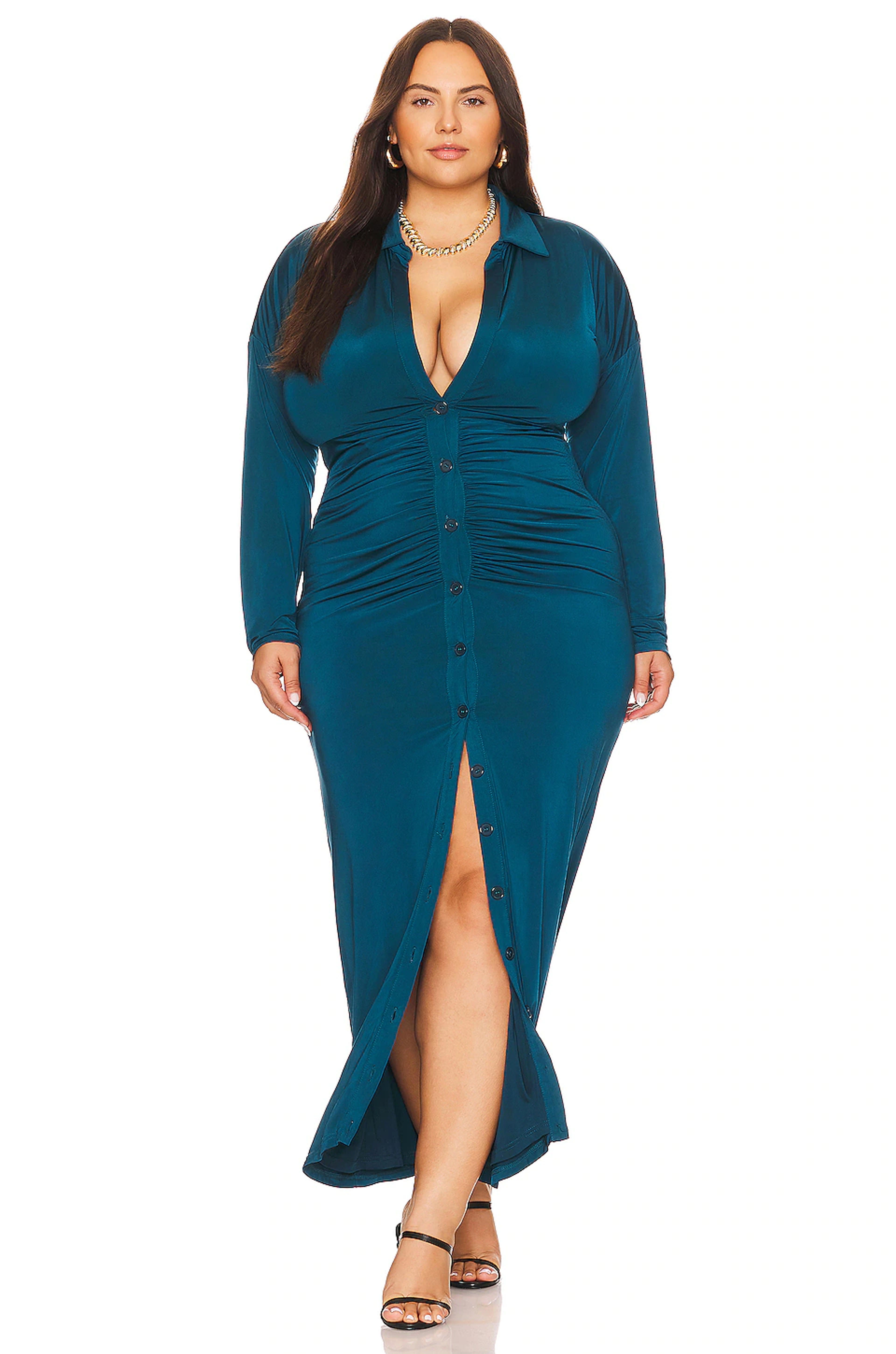 REMI x REVOLVE Claudia Maxi Dress in Dark Teal | REVOLVE