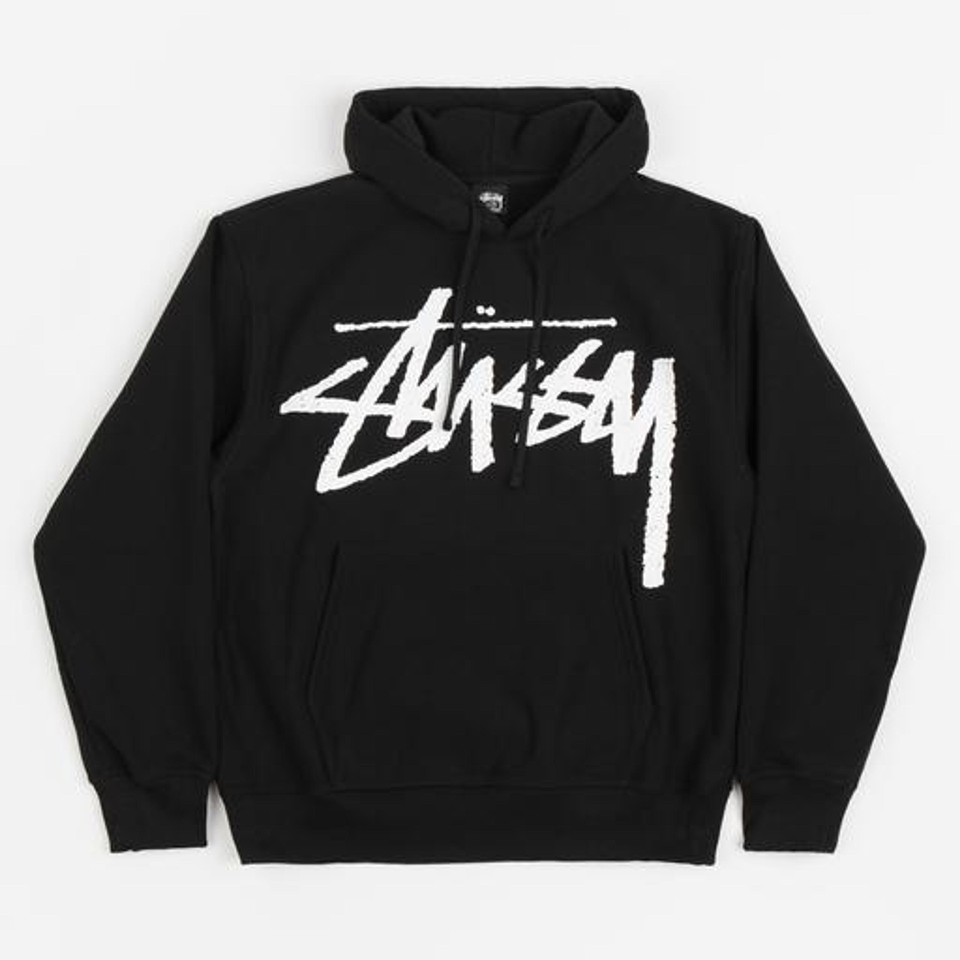 Stussy Big Stock Hoodie - Black | Hoodies