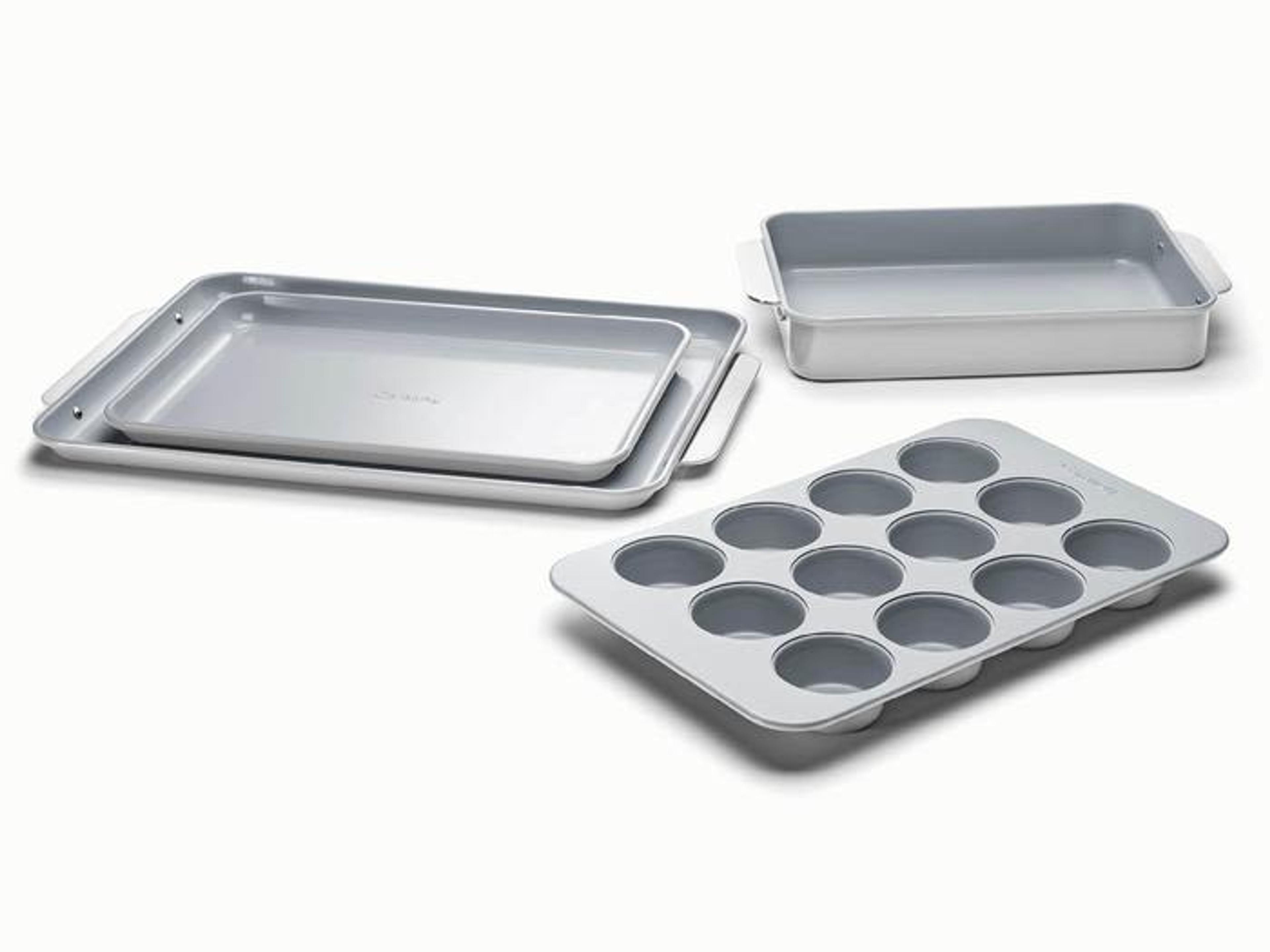 5 Piece Bakeware Set | Organizers Included | Non-Toxic Ceramic Coating | Caraway