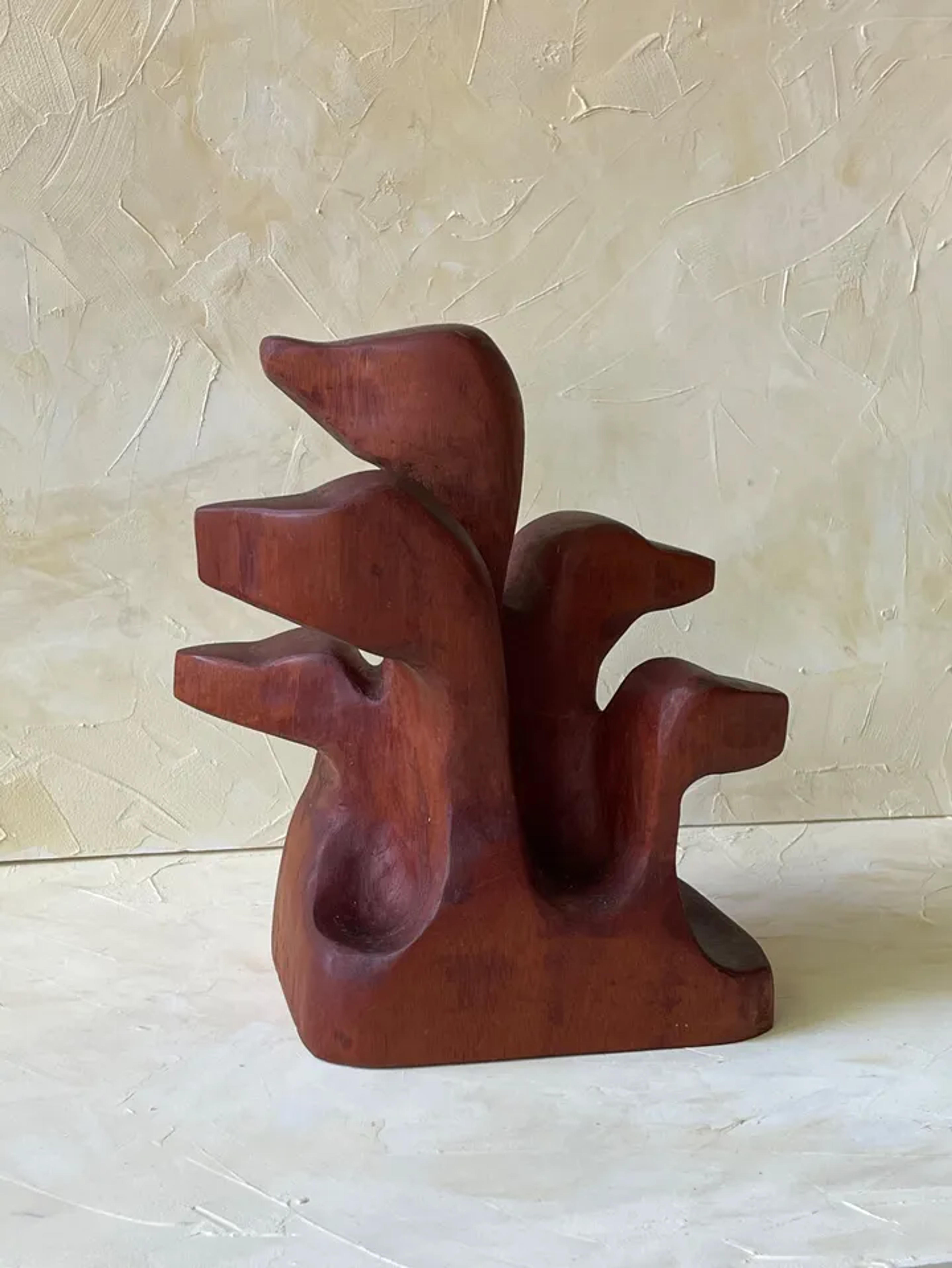 Handmade Wood Muti-headed Scupture | Used,… | Noihsaf Bazaar