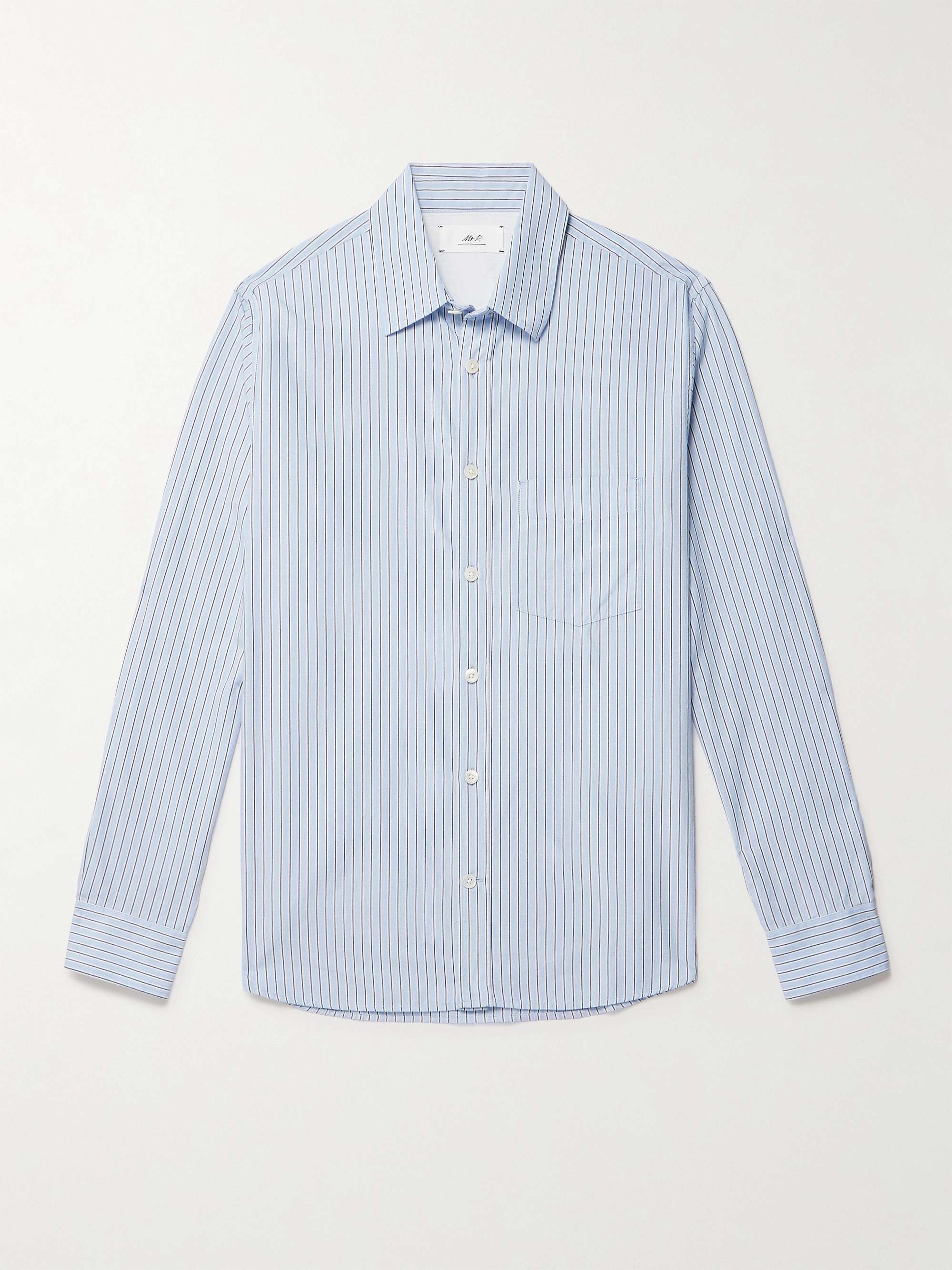MR P. Pinstriped Cotton Oxford Shirt for Men | MR PORTER